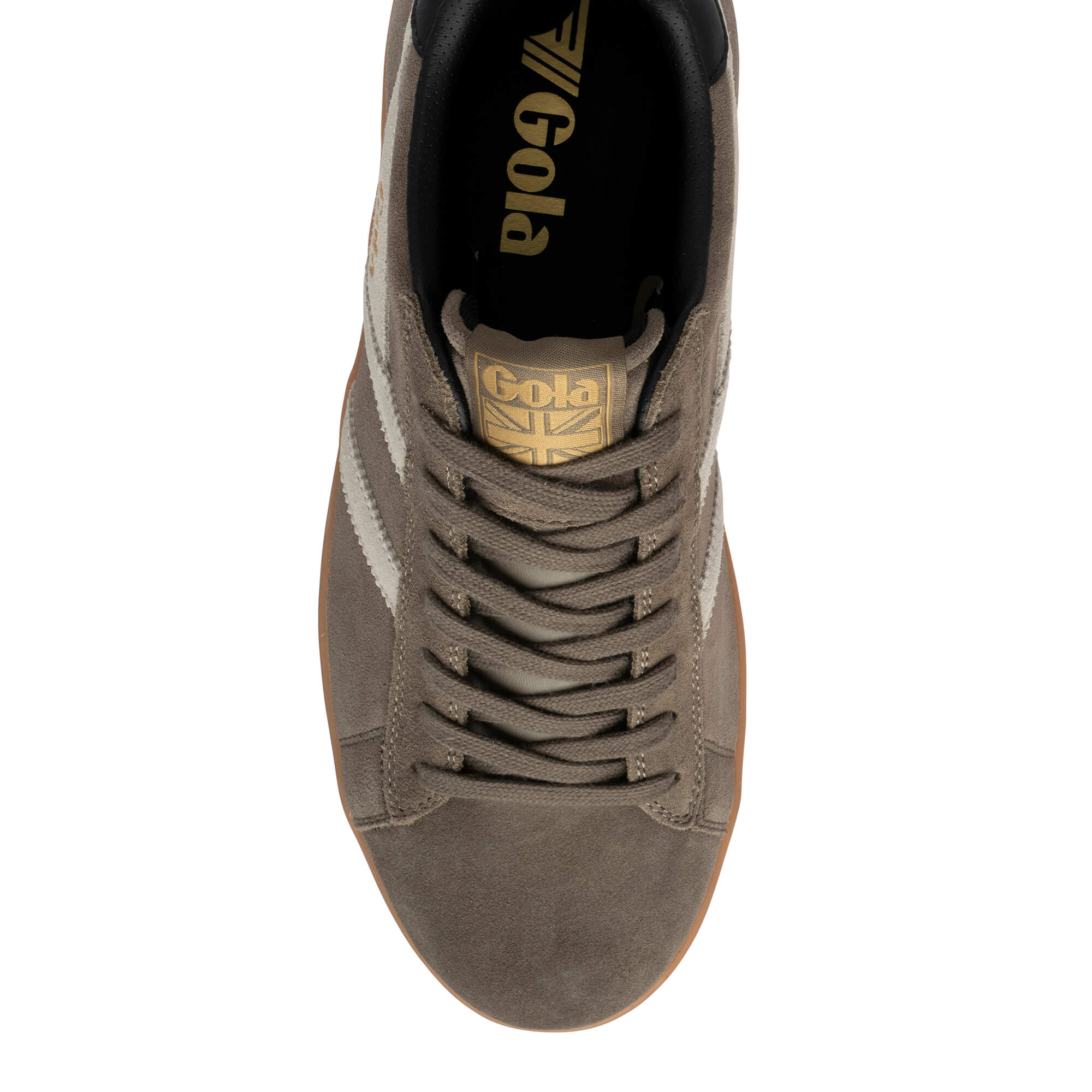 gola-equipe-ii-suede-sneaker-f-r-herren-moosgr-n-creme image 5