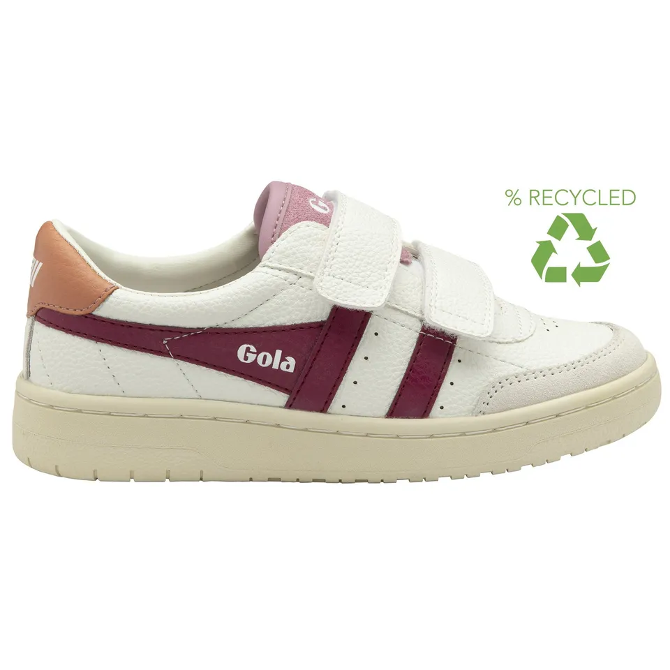 gola-falcon-strap-sneaker-f-r-kinder-wei-kirschrot-terrakotta image 1