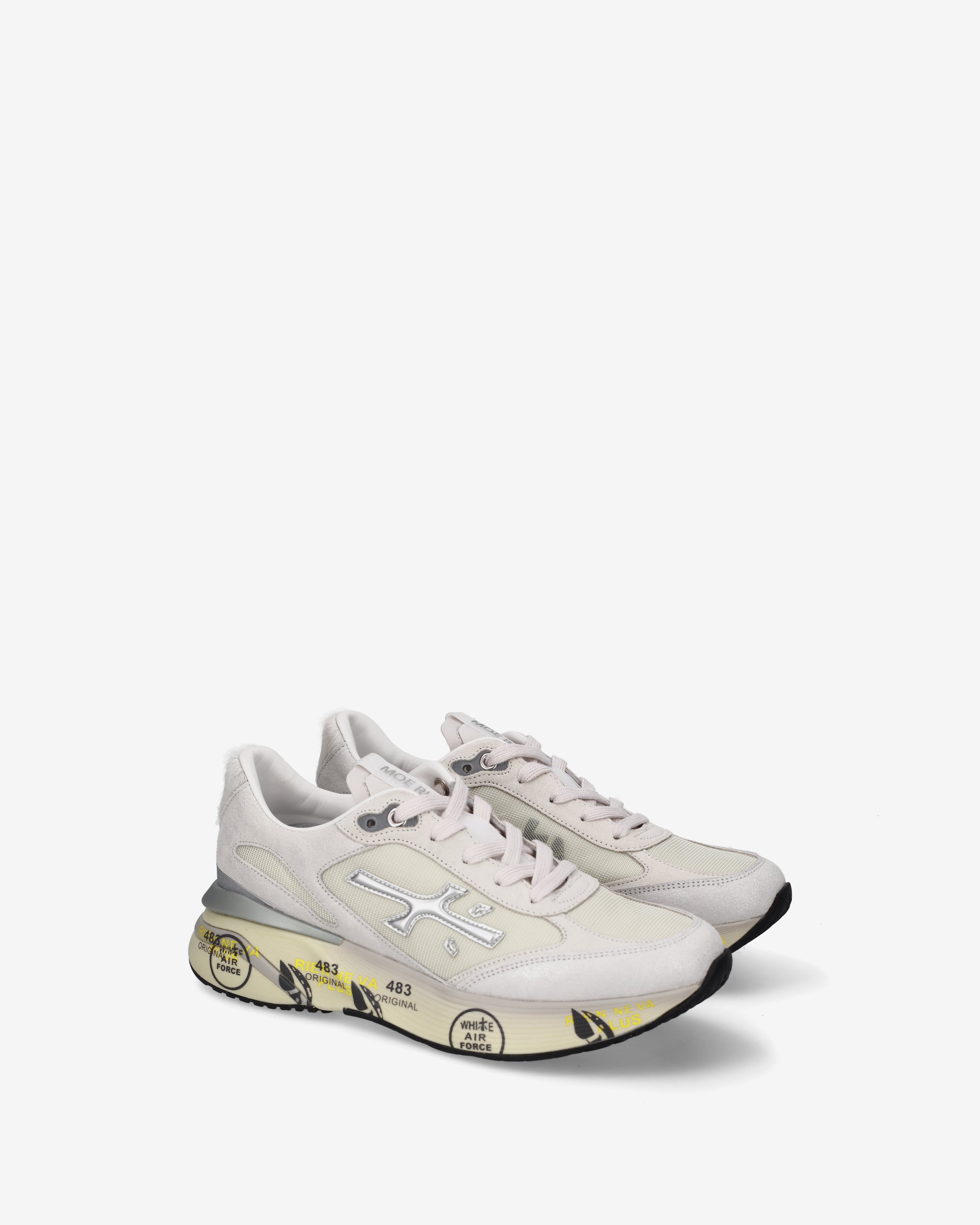 premiata-moerund-8564-sneaker-damen-elfenbein-suede-mesh image 2