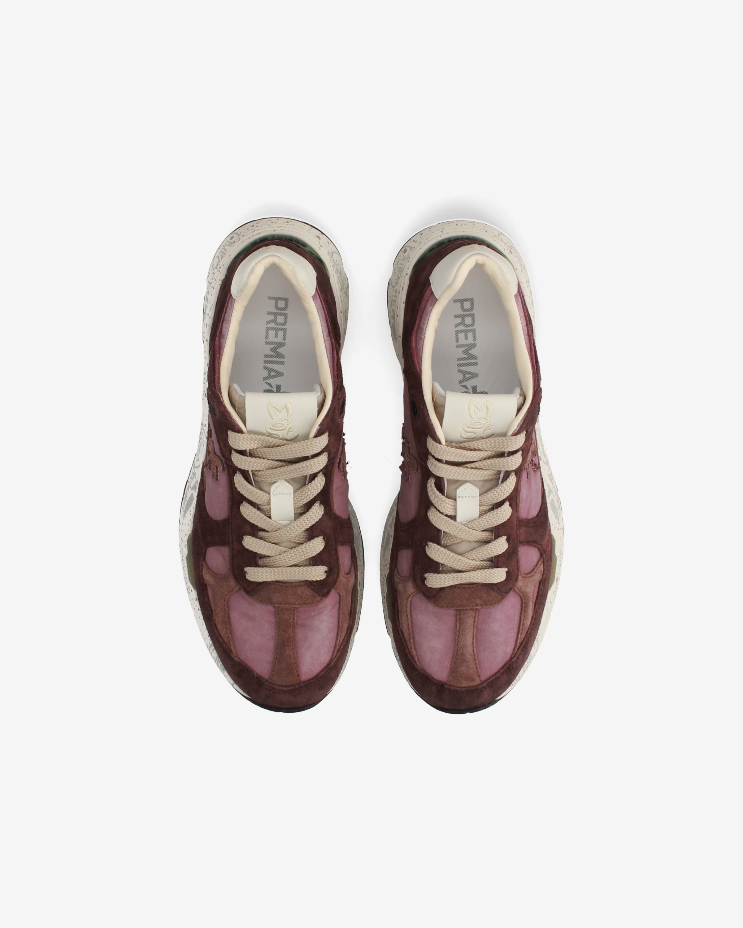 premiata-mased-8518-damen-sneaker-bordeaux-rosa image 6