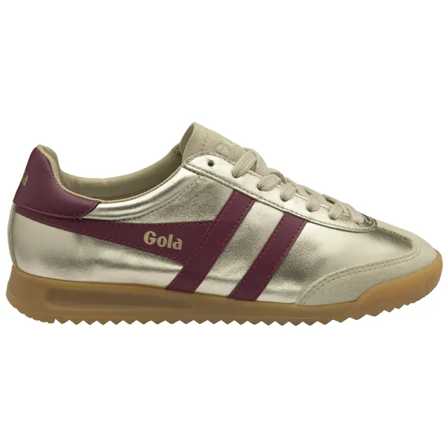 gola-torpedo-glimmer-sneaker-f-r-damen-metallic-gold-mit-kirschrot image 1