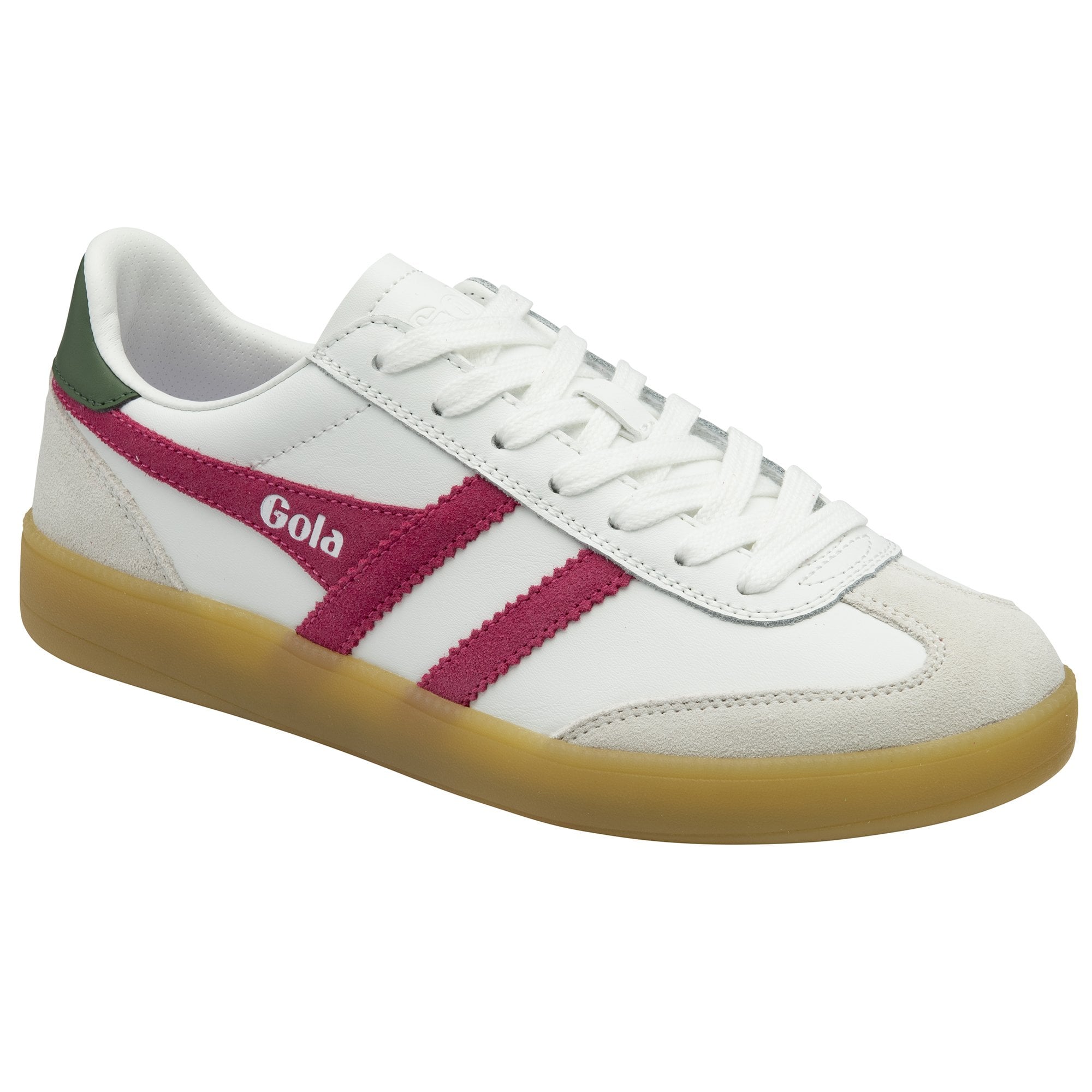 gola-viper-leder-damen-sneaker-wei-fuchsia-heritage image 2