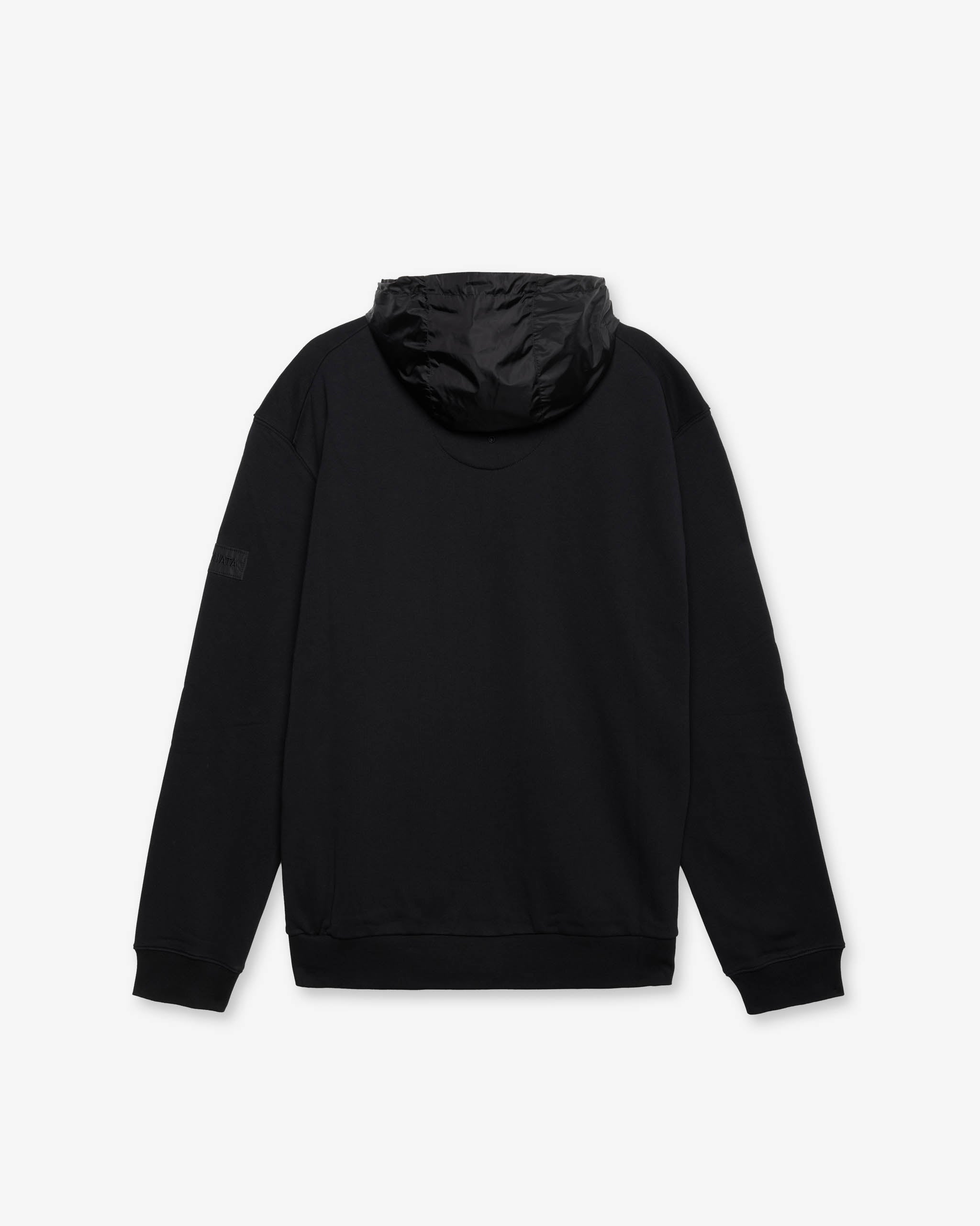 premiata-felpa-technical-hoodie-black-zip-hoodie-tech-einsatz image 2