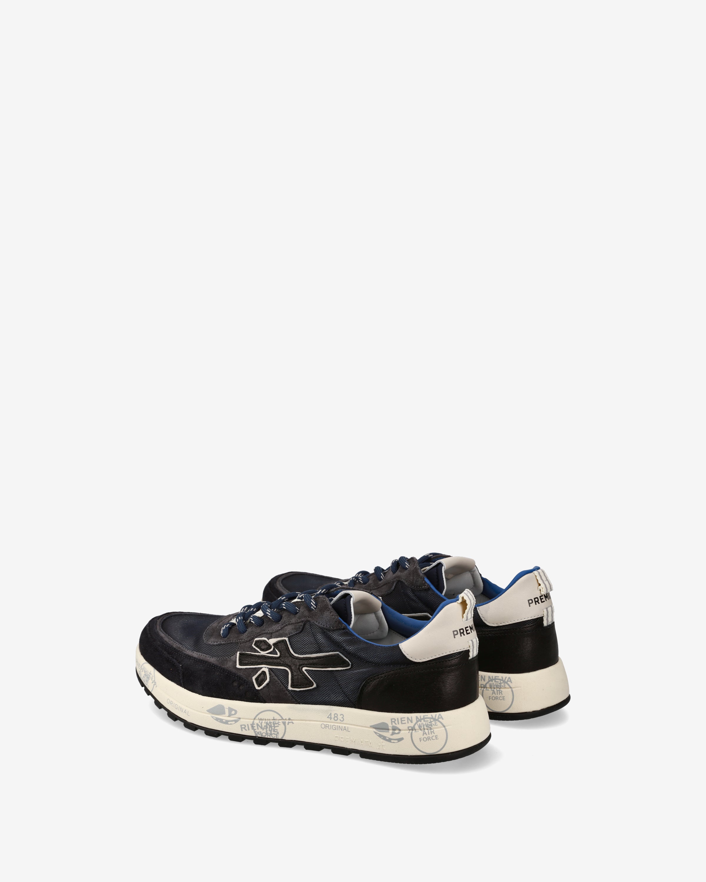 premiata-nous-7726-herren-sneaker-navy-suede-leder image 5
