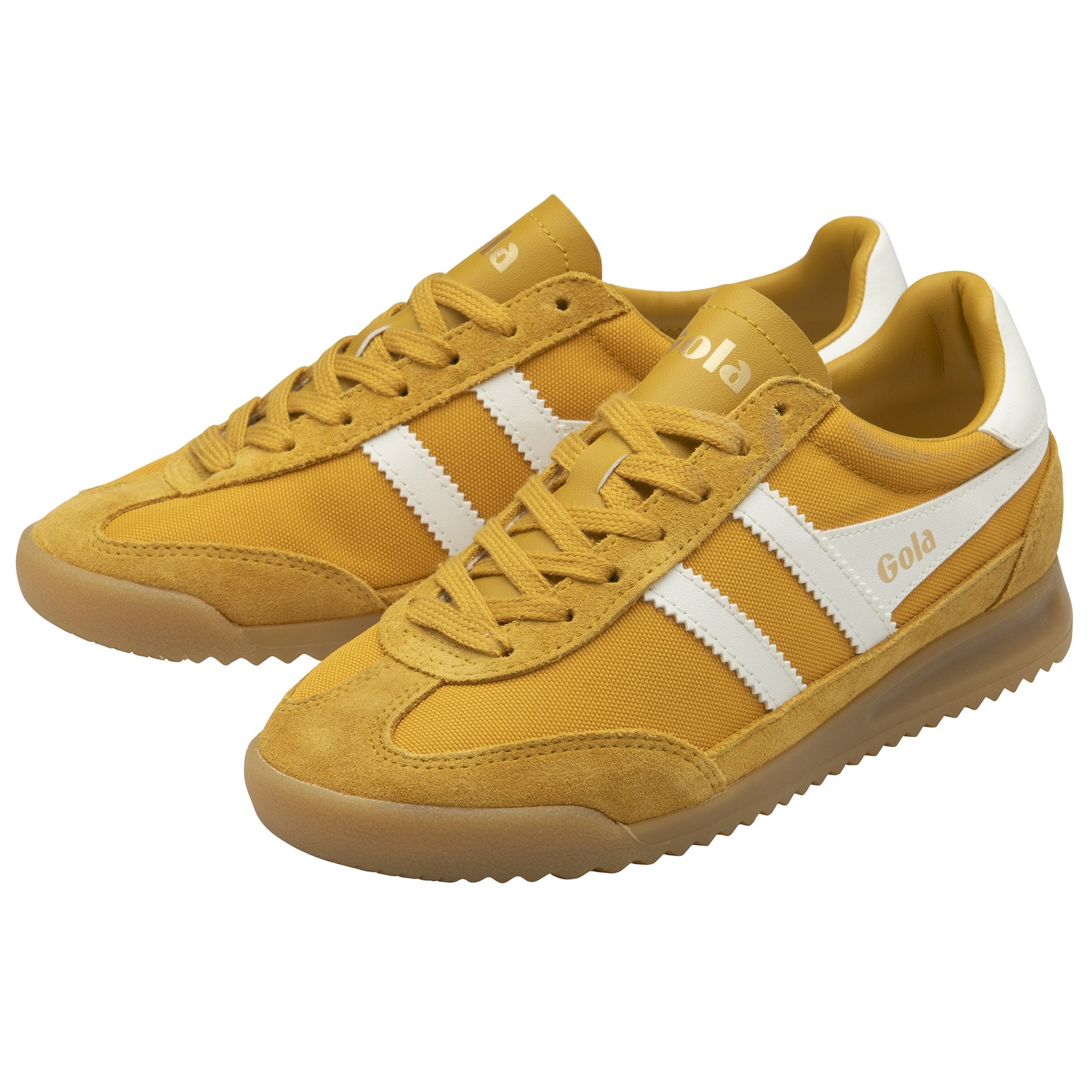 gola-tornado-damen-sneaker-sonnengelb-nylon-wildleder image 3