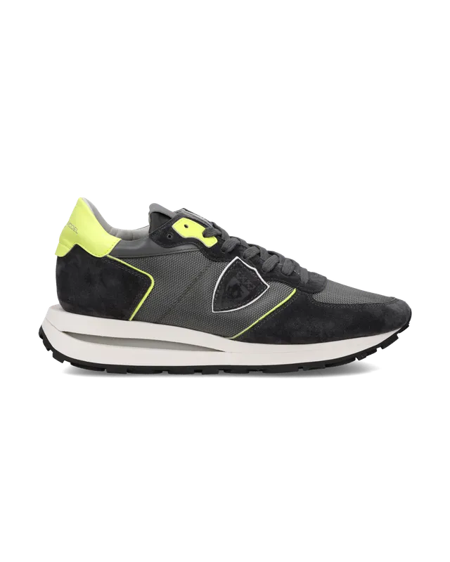 philippe-model-tropez-haute-herren-high-sneaker-grau-gelb image 1