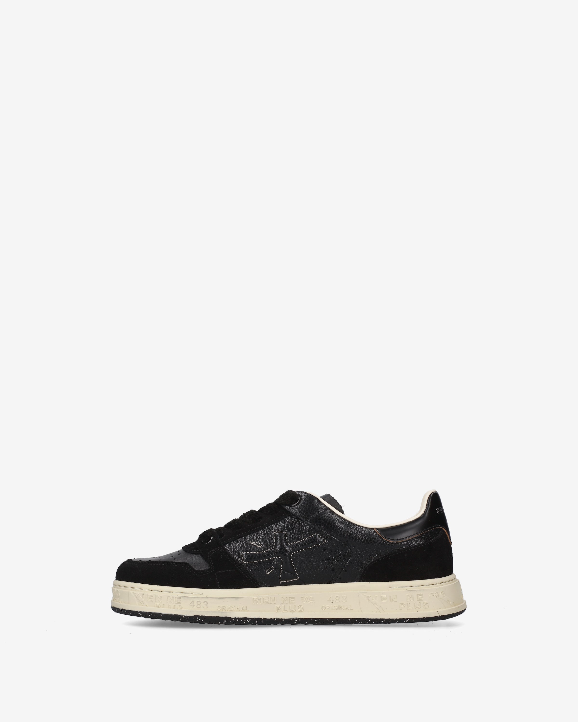 premiata-quinnd-8653-damen-sneaker-schwarz-leder-suede image 3