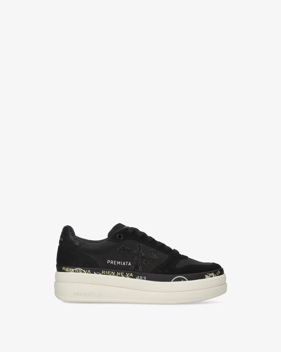 premiata-micol-8567-sneaker-damen-schwarz-platform-5-cm image 1