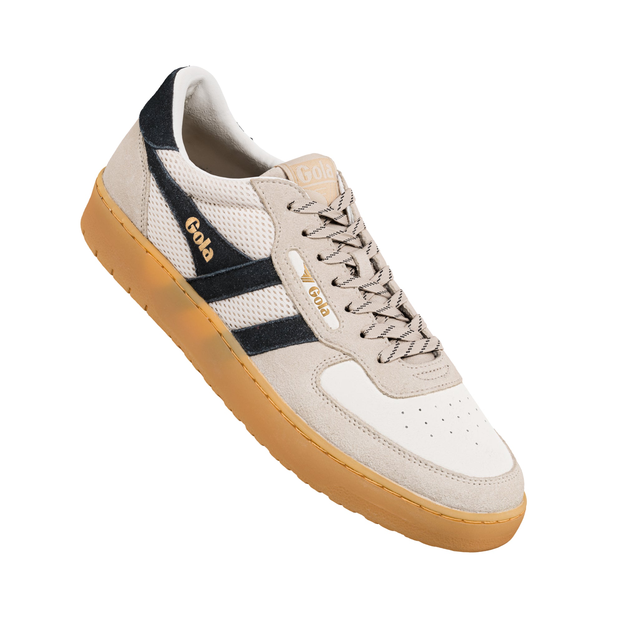 gola-hawk-83-herren-sneaker-beige-schwarz-mesh image 5