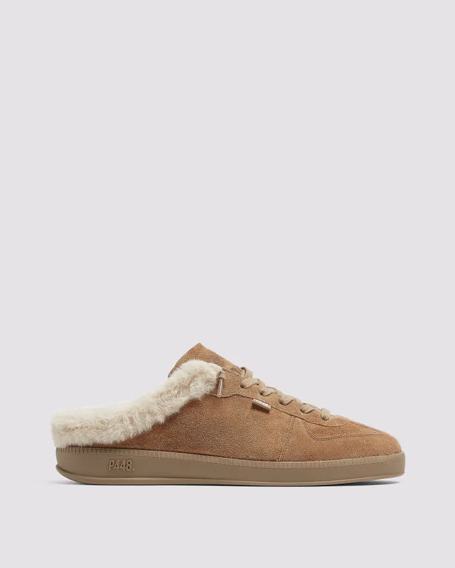 p448-monaco-saddle-damen-slipper-mit-fell image 1