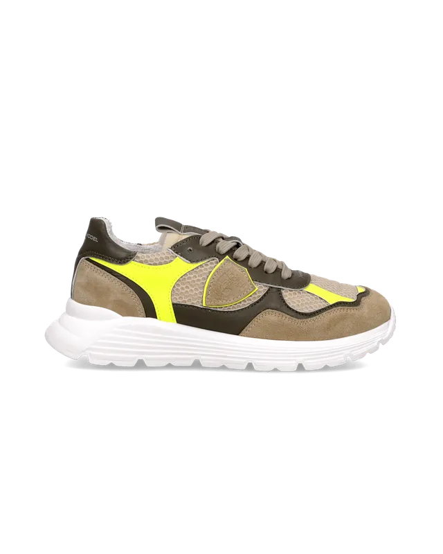 philippe-model-olympique-junior-kinder-sneaker-beige-gelb image 1