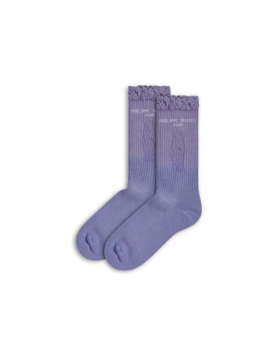 philippe-model-baumwoll-socken-glycine-rosa image 1