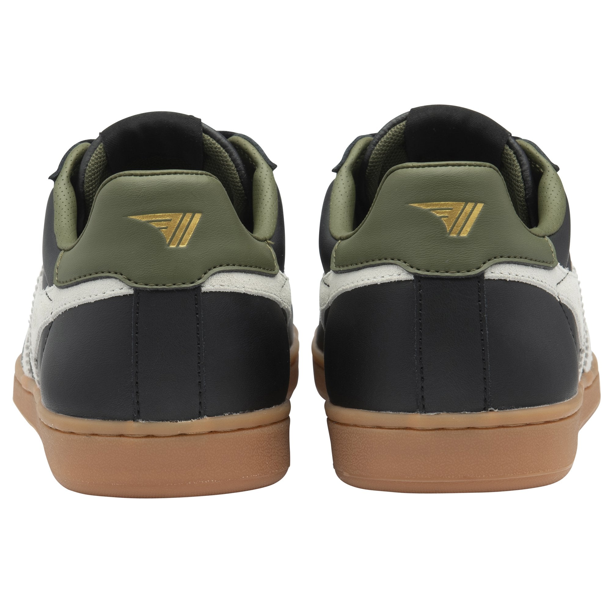gola-equipe-ii-leder-sneaker-f-r-herren-schwarz-wei-khaki image 4