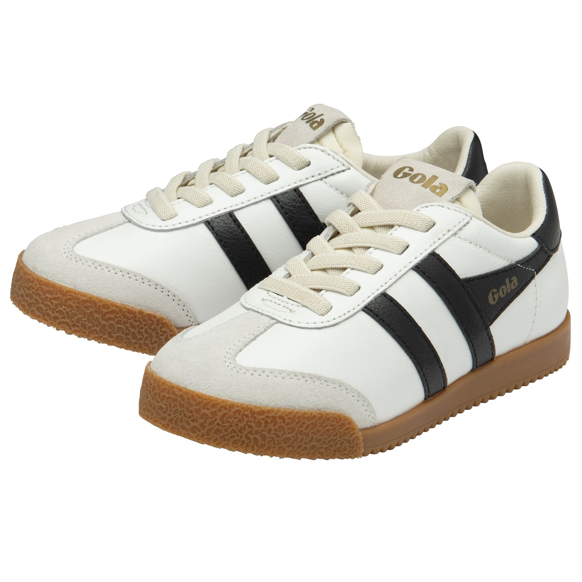 gola-elan-leder-sneaker-f-r-kinder-wei-schwarz image 3