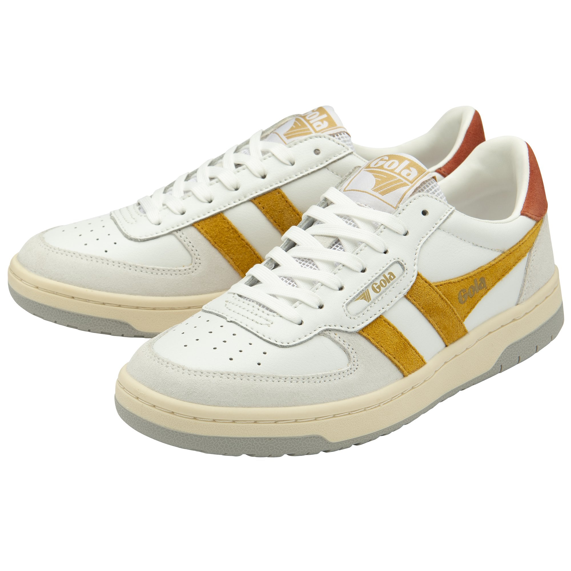 gola-hawk-damen-sneaker-wei-sonnengelb-orange image 3