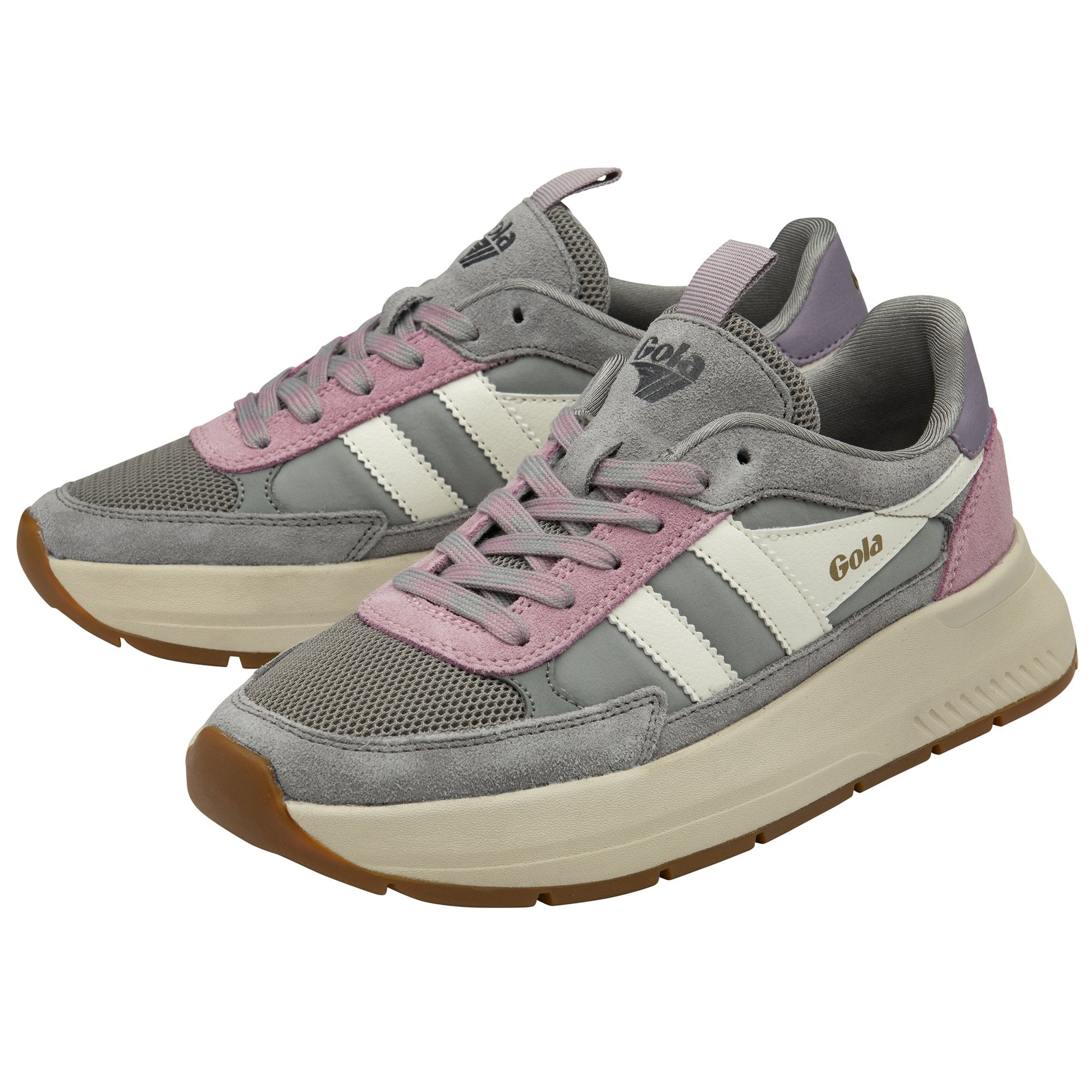gola-phoenix-sneaker-f-r-damen-in-zement-bonbonrosa-lilie image 3