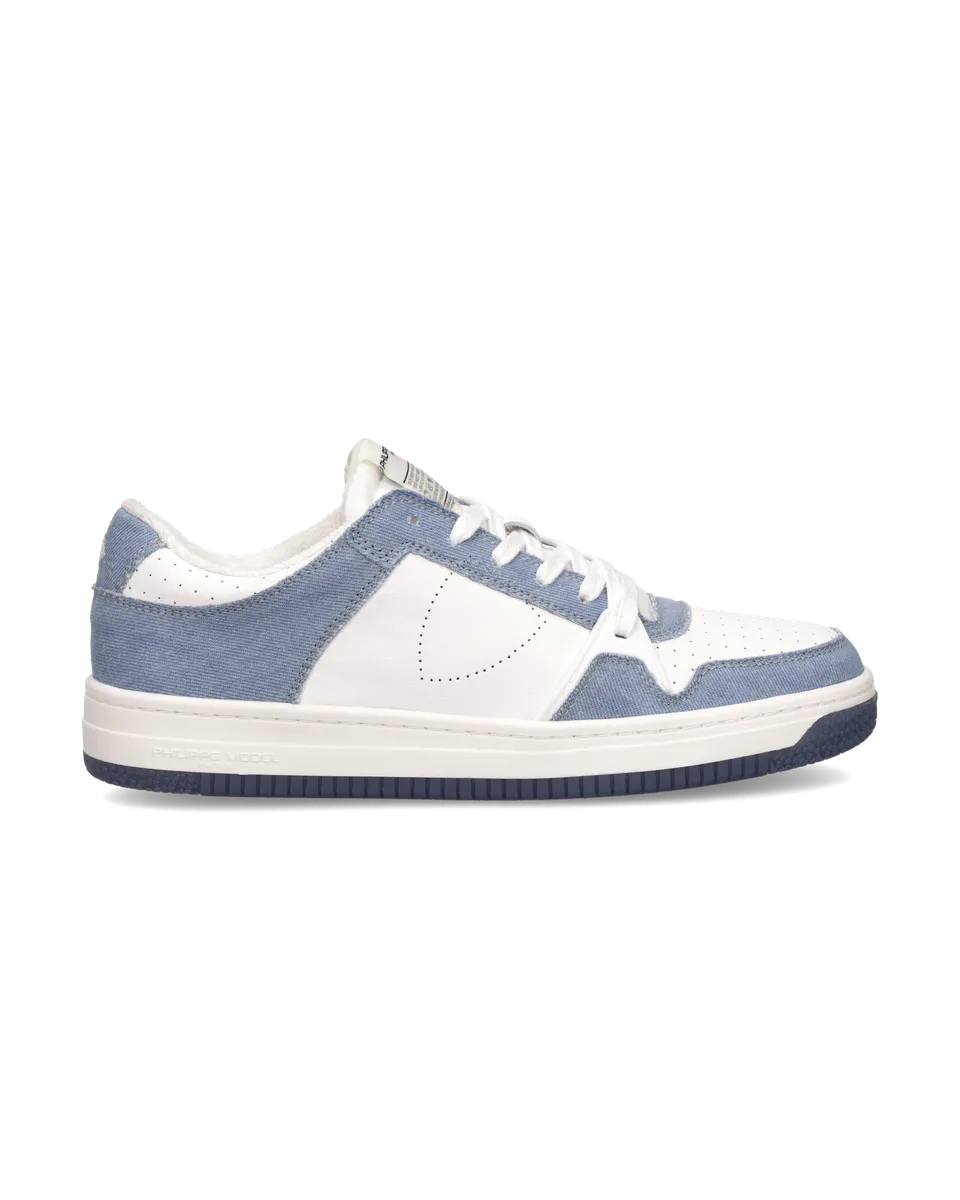 philippe-model-la-grande-sneaker-herren-wei-hellblau image 1