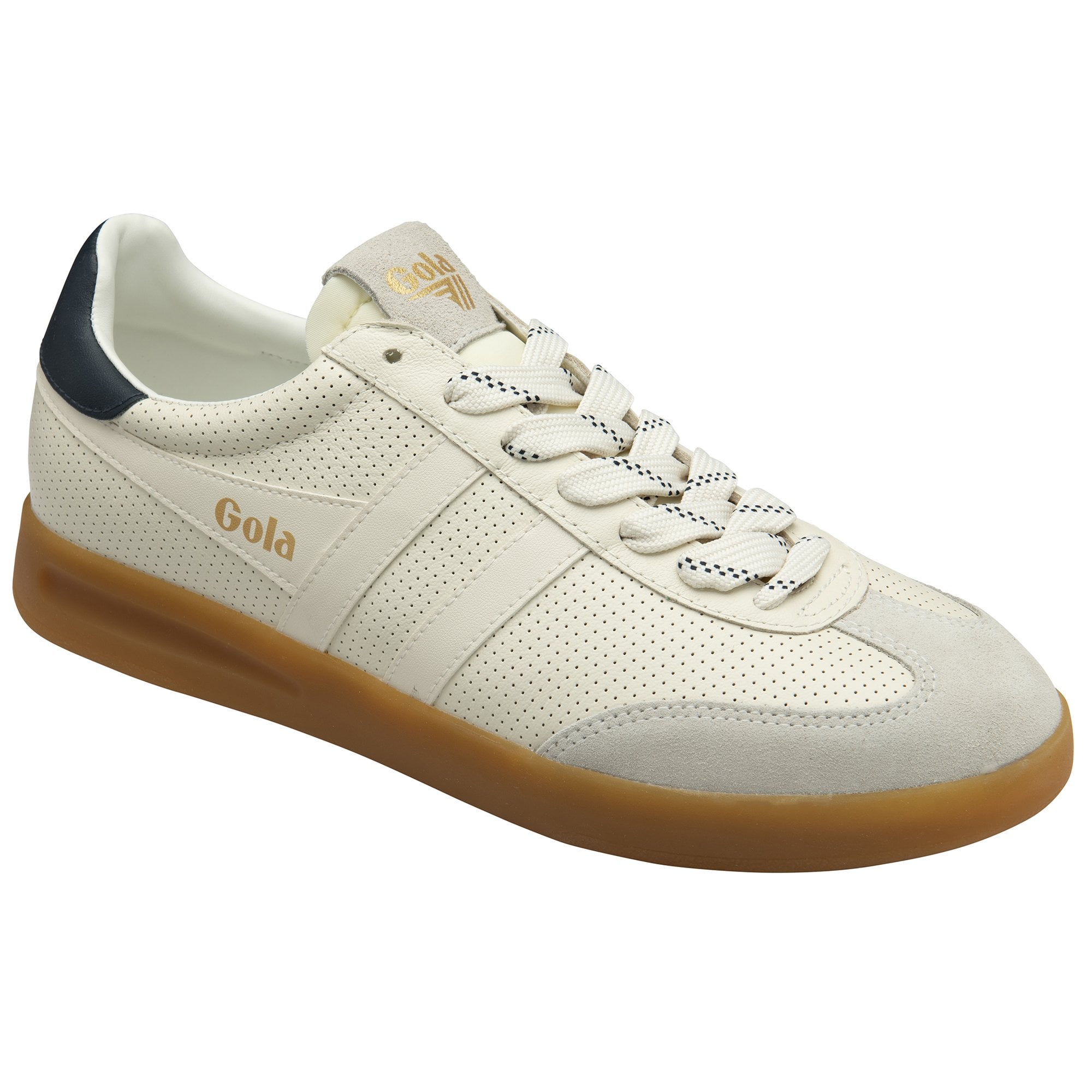 gola-cyclone-leather-76-herren-sneaker-cremewei-marineblau image 2