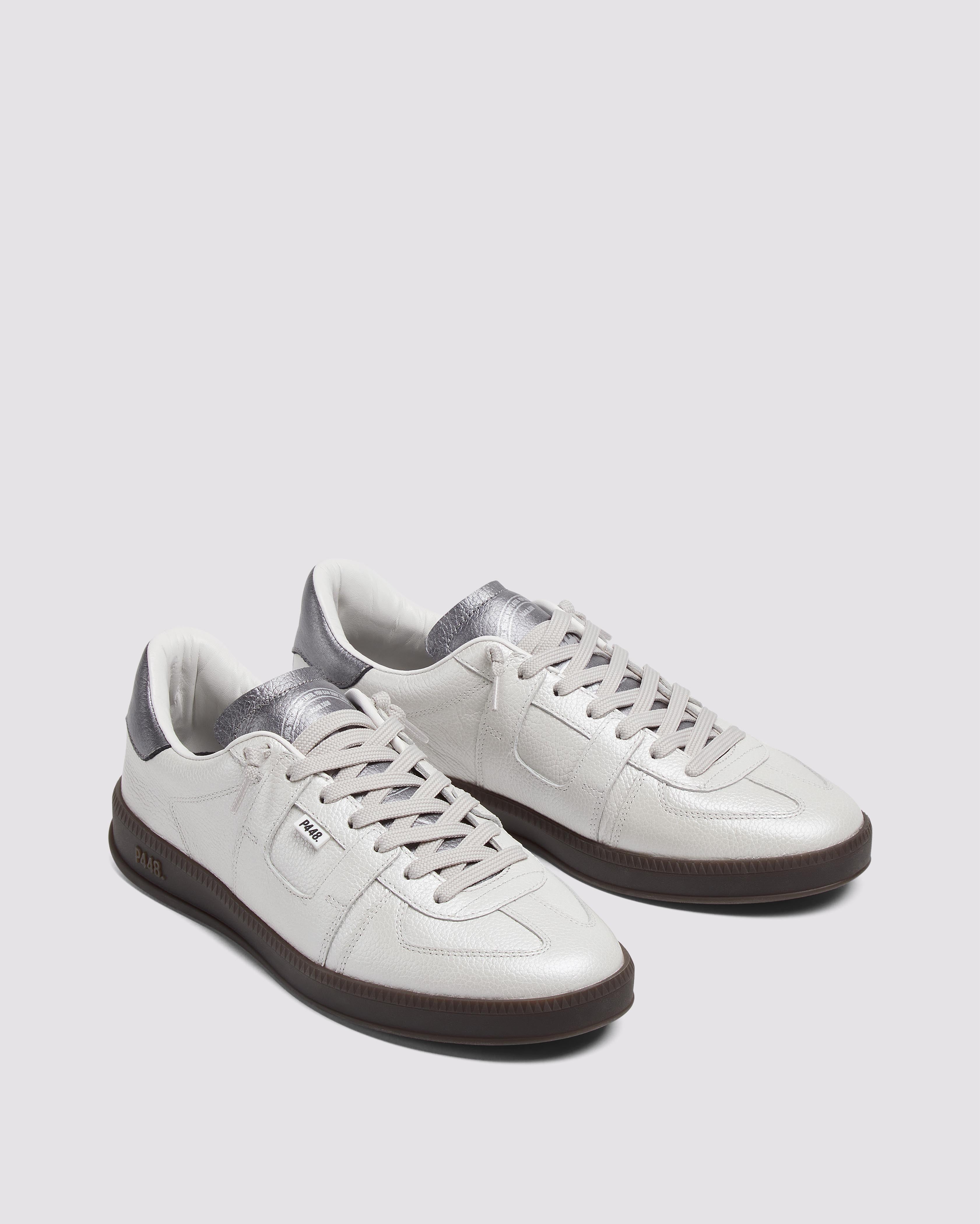 p448-monza-metallic-silver-damen-low-top-sneaker image 3