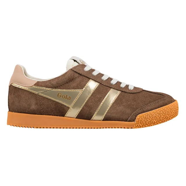 gola-elan-glitz-damen-sneaker-dunkelbraun-camel-gold image 1