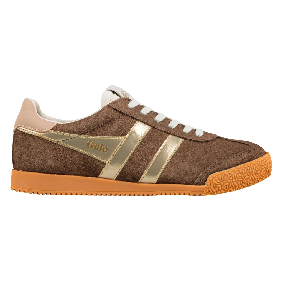 gola-elan-glitz-damen-sneaker-dunkelbraun-camel-gold image 1