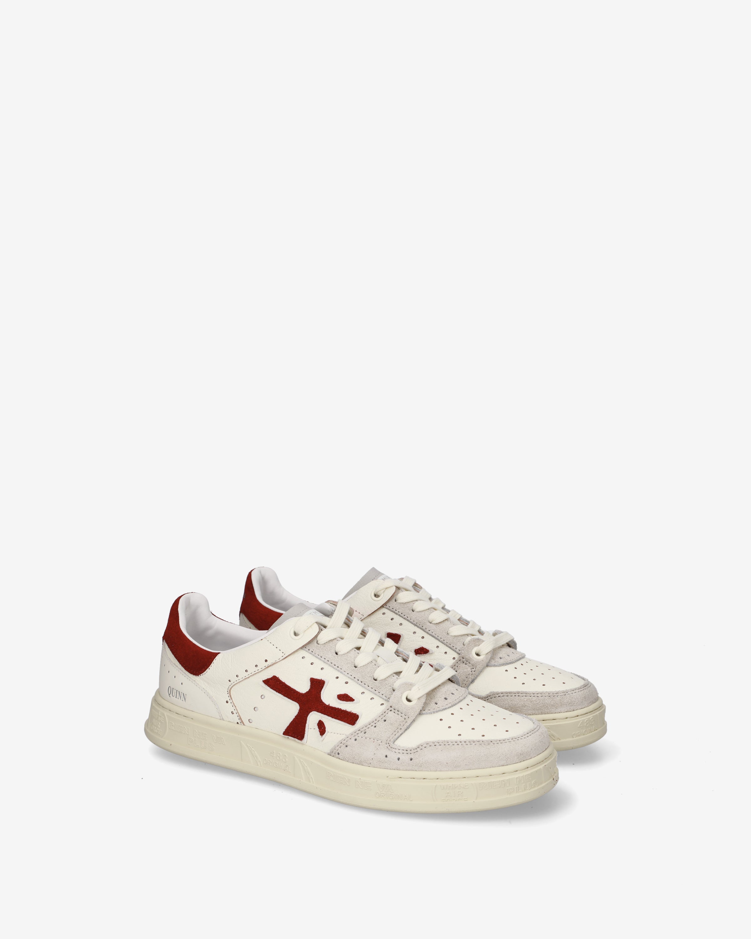 premiata-quinn-8651-herren-sneaker-wei-rot image 2