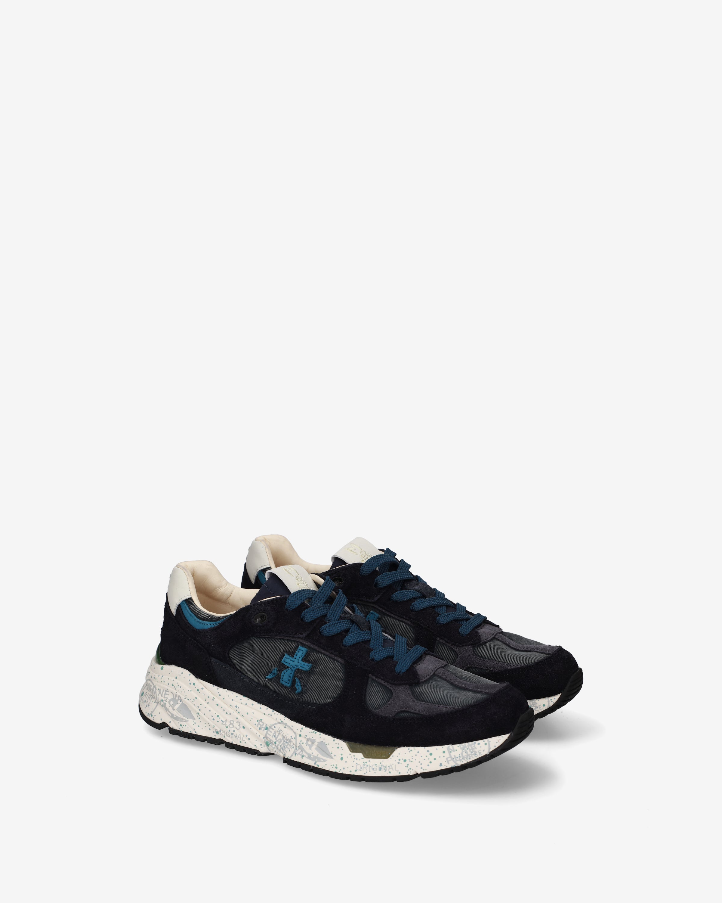 premiata-mased-8519-sneaker-damen-blau-suede image 2
