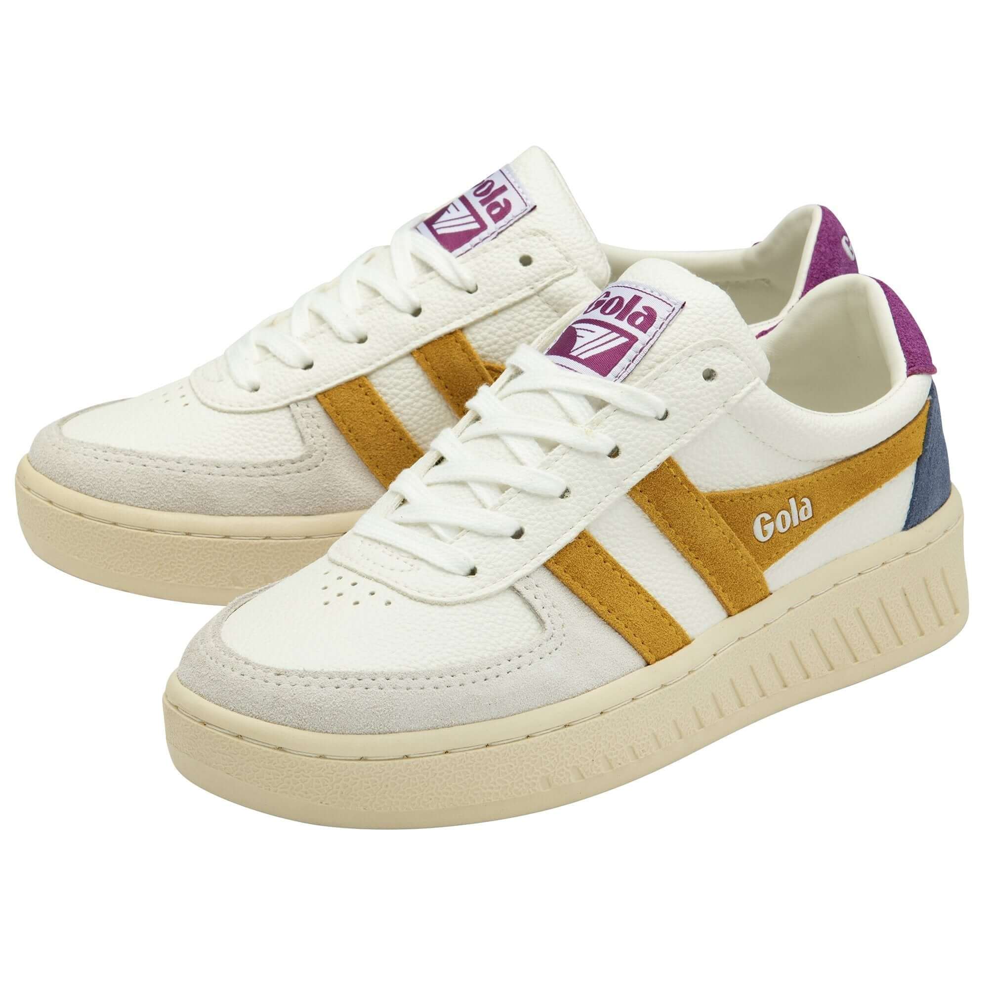 gola-grandslam-trident-sneaker-f-r-damen-wei-aprikose-buttermilch-2 image 3