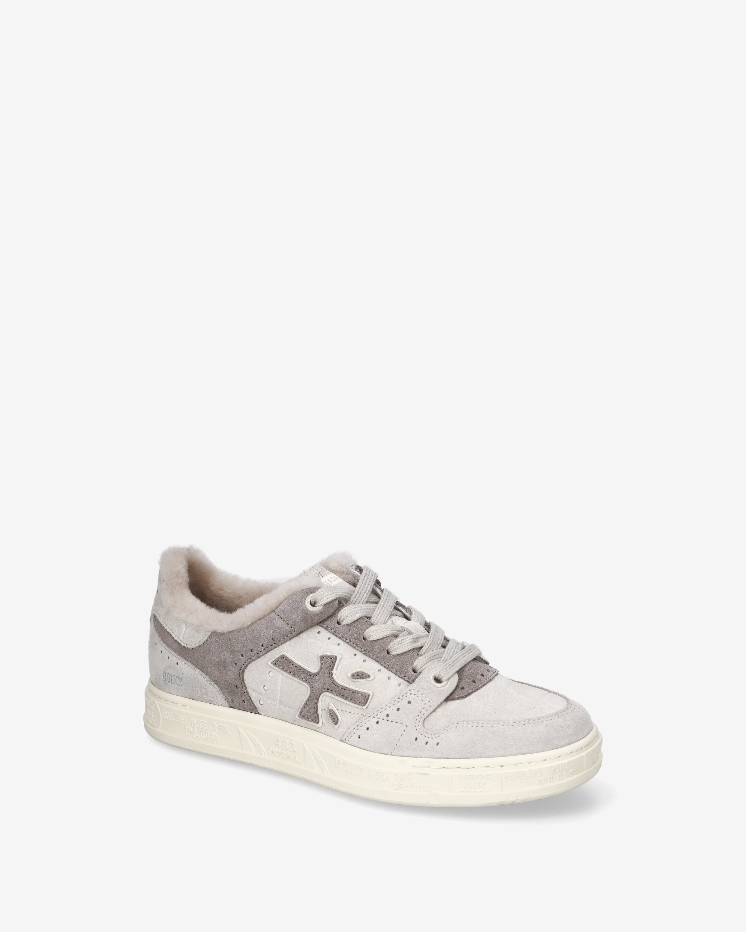 premiata-quinnd-8646m-damen-sneaker-beige-mit-lammfell image 3
