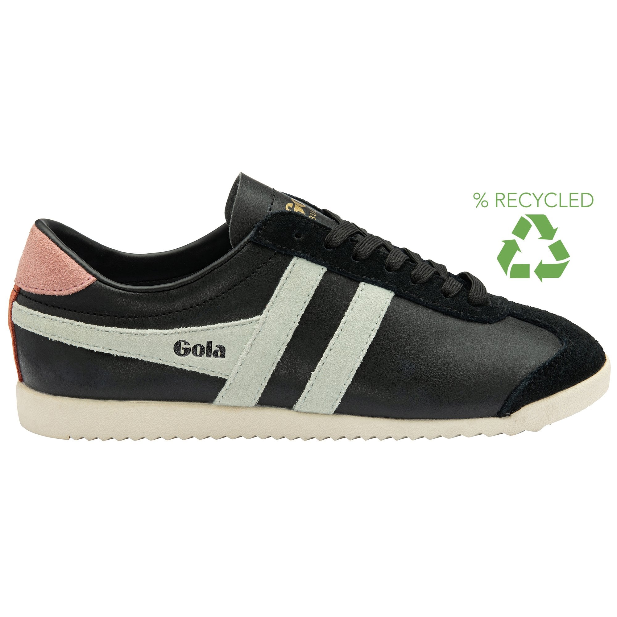 gola-bullet-pure-damen-sneaker-schwarz-matcha-rosa image 1
