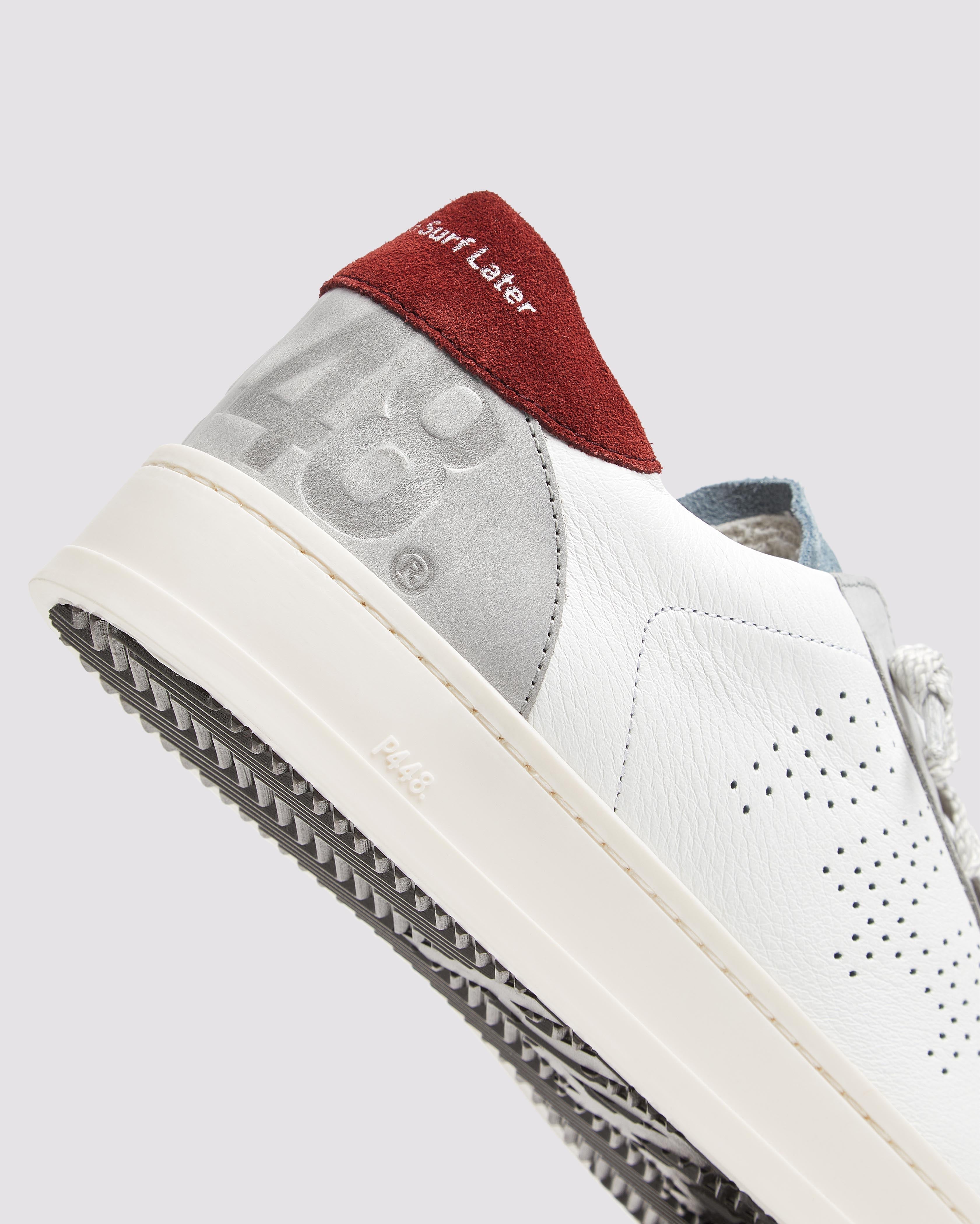 p448-jack-white-burgundy-herren-low-top-sneaker image 5