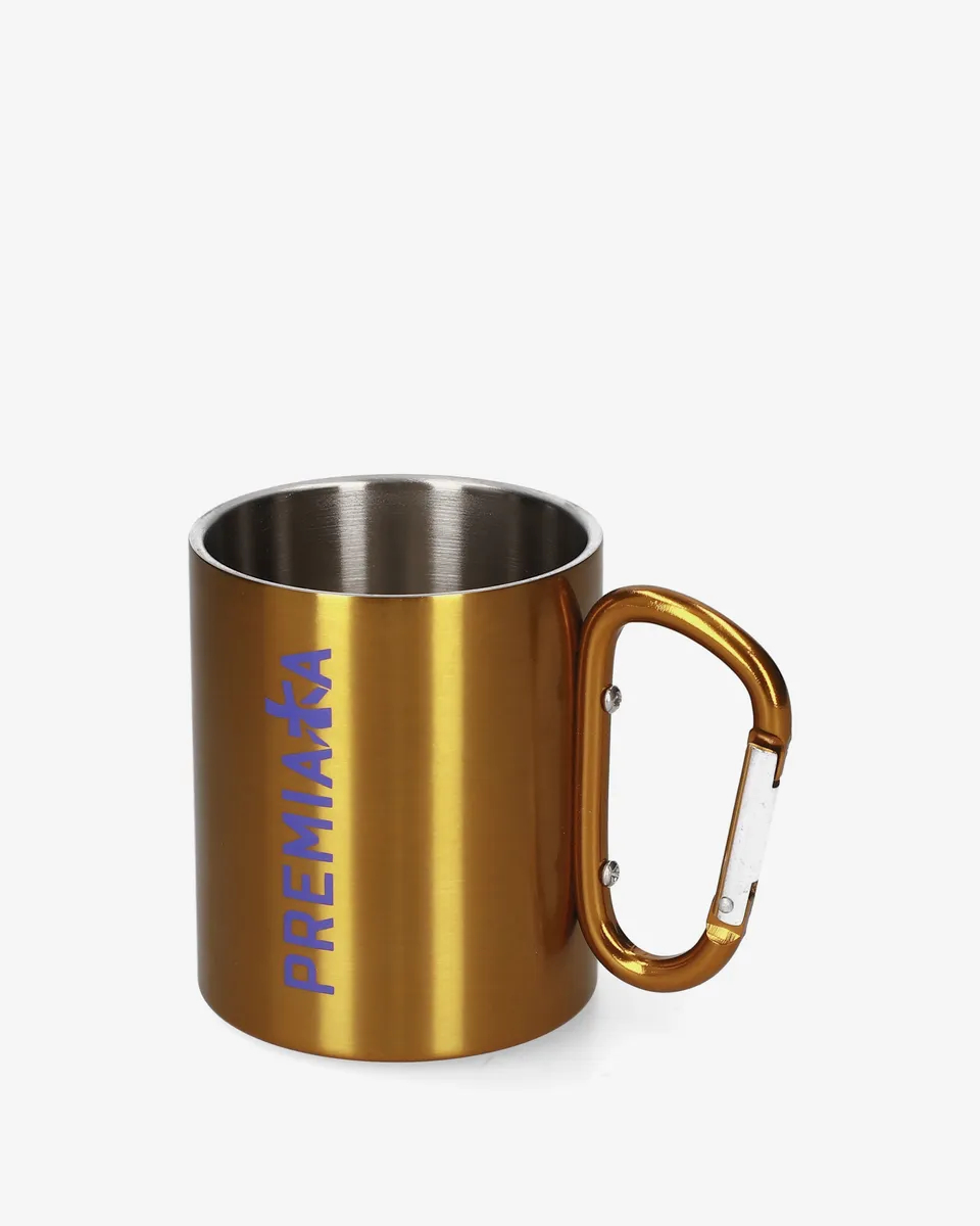 premiata-mug-carabiner-gold-edelstahl-tasse image 1