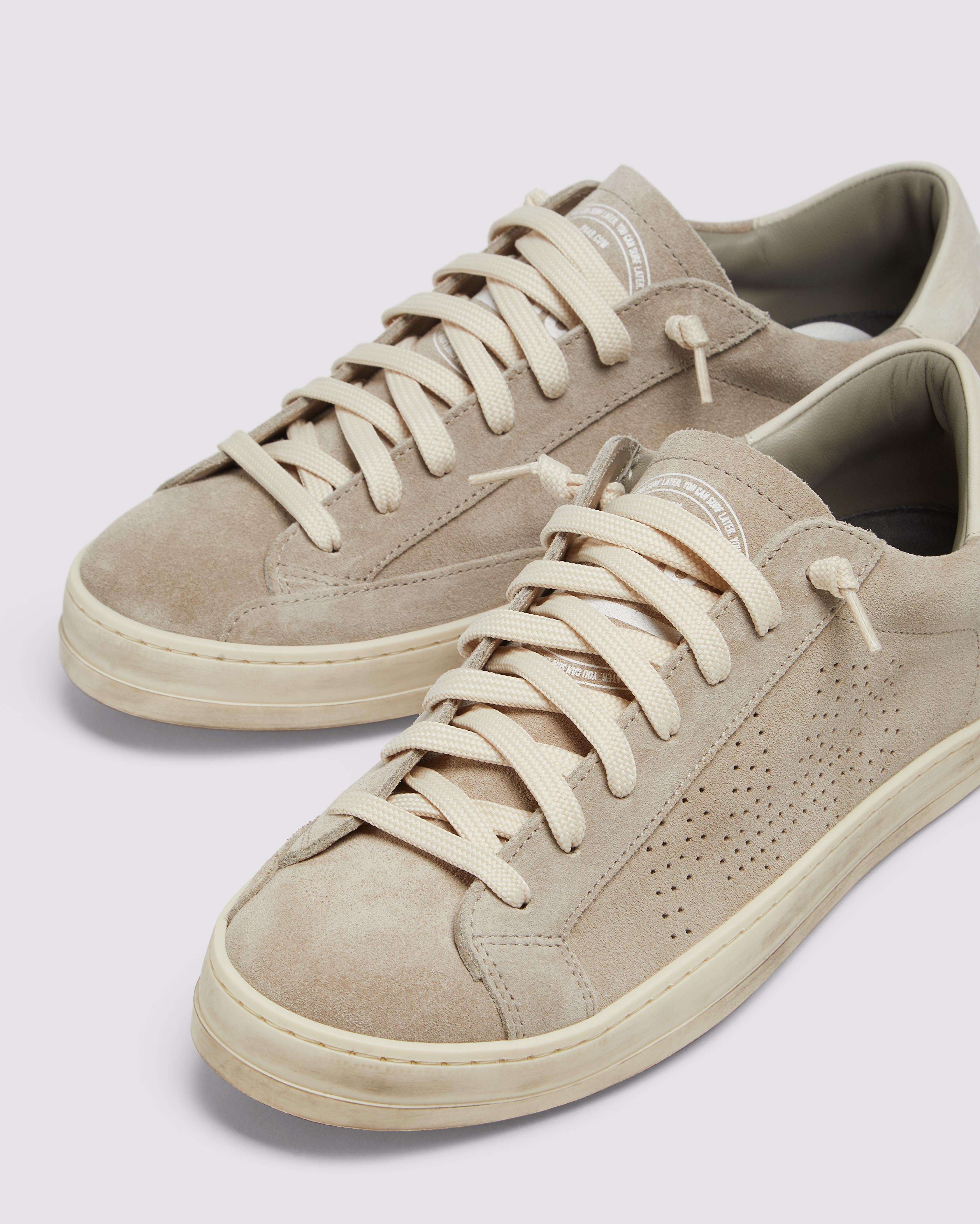p448-john-deco-low-top-sneaker-sand-grau image 4