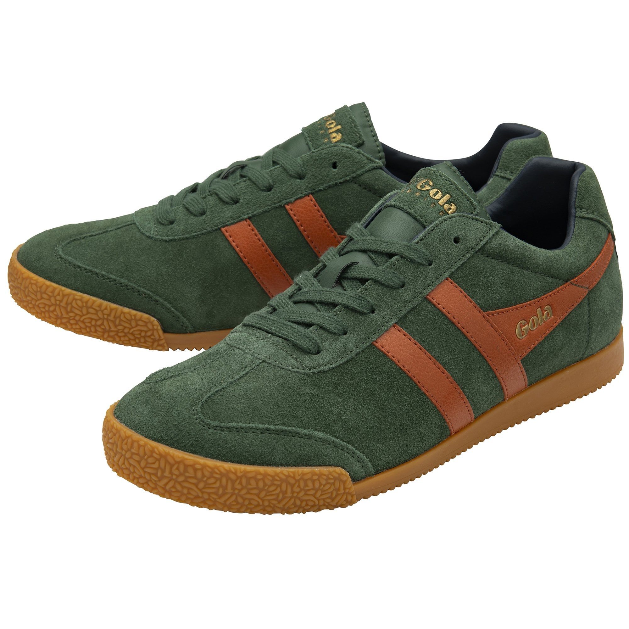 gola-harrier-wildleder-sneaker-herren-evergreen-orange image 3