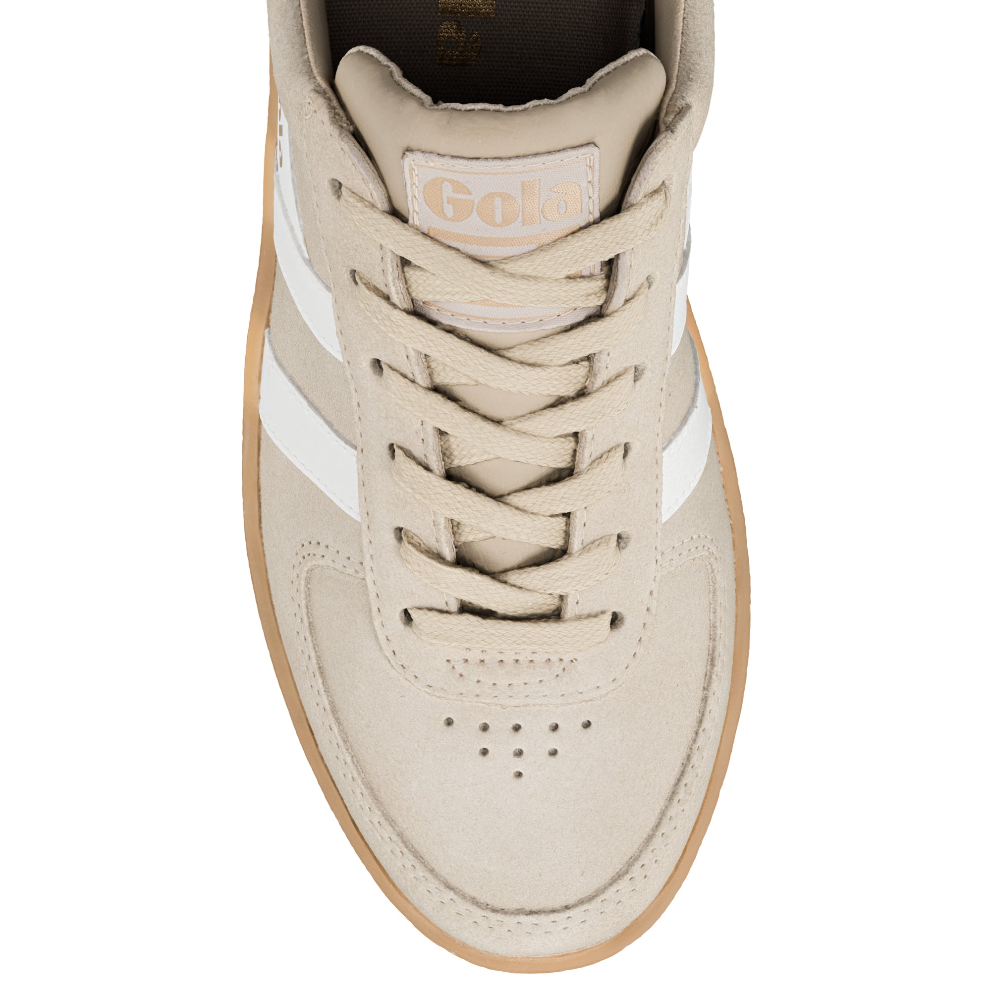 gola-grandslam-wildleder-sneaker-f-r-damen-court-sneaker-bone-off-white image 4