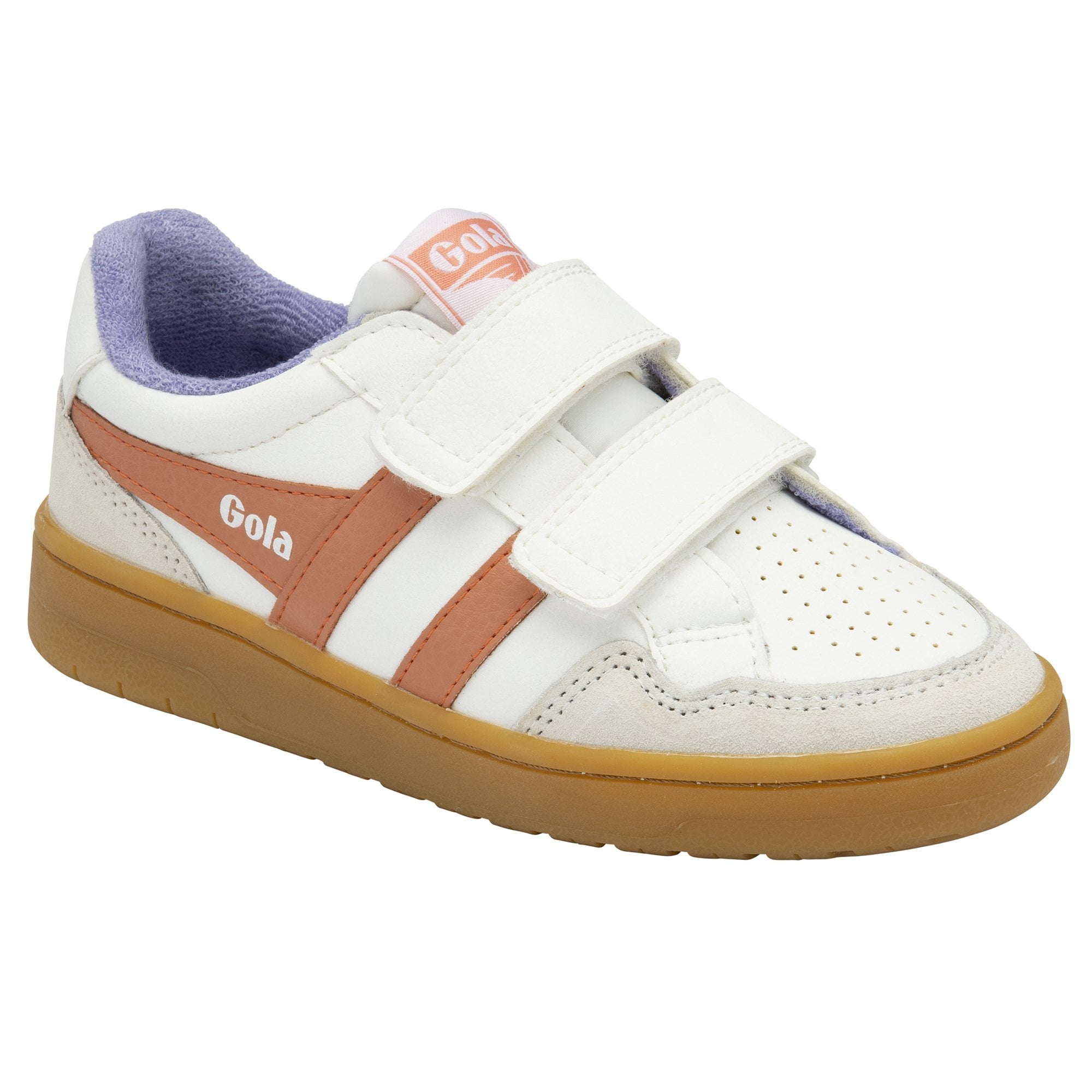 gola-eagle-strap-kinder-sneaker-wei-terrakotta-klett image 2