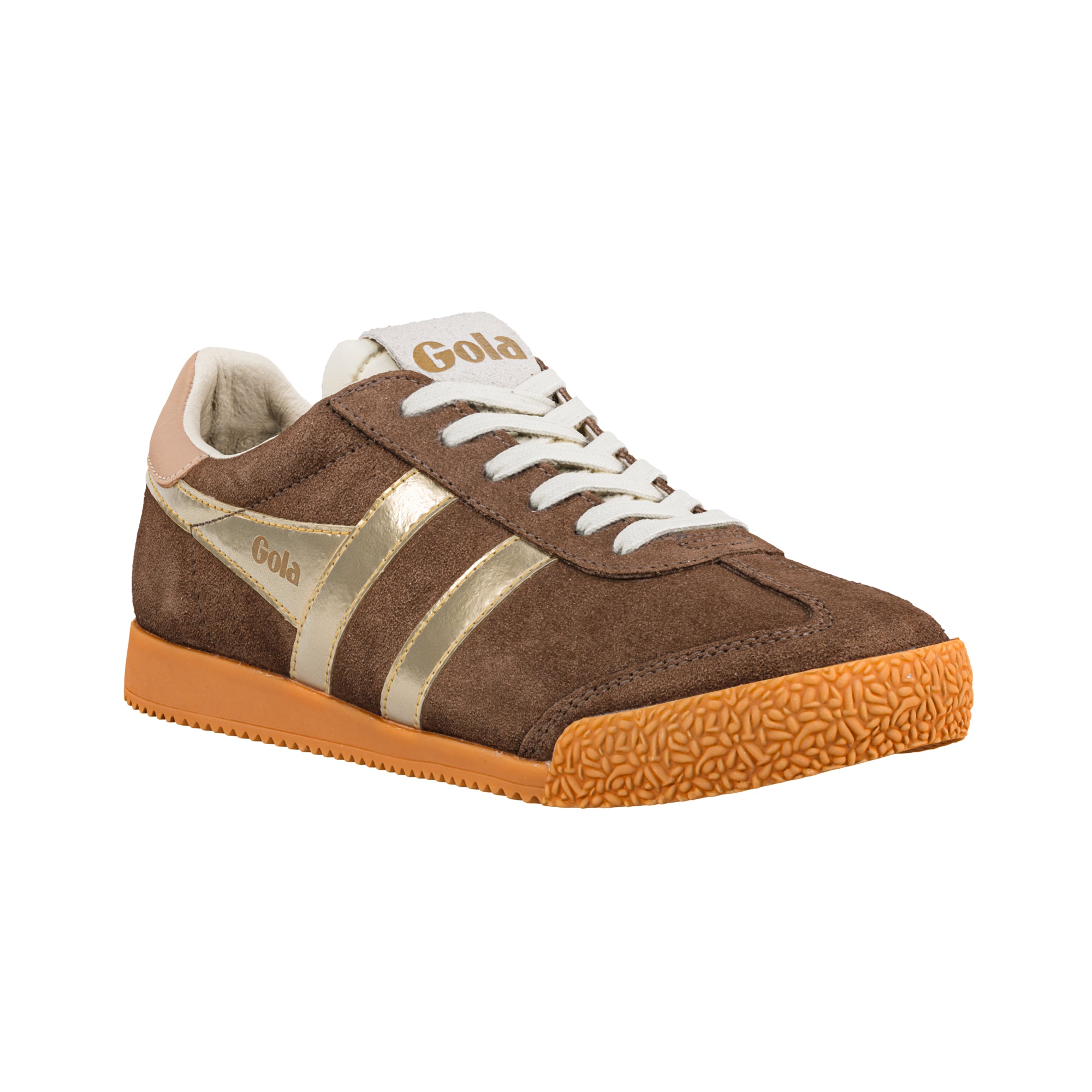 gola-elan-glitz-damen-sneaker-dunkelbraun-camel-gold image 2