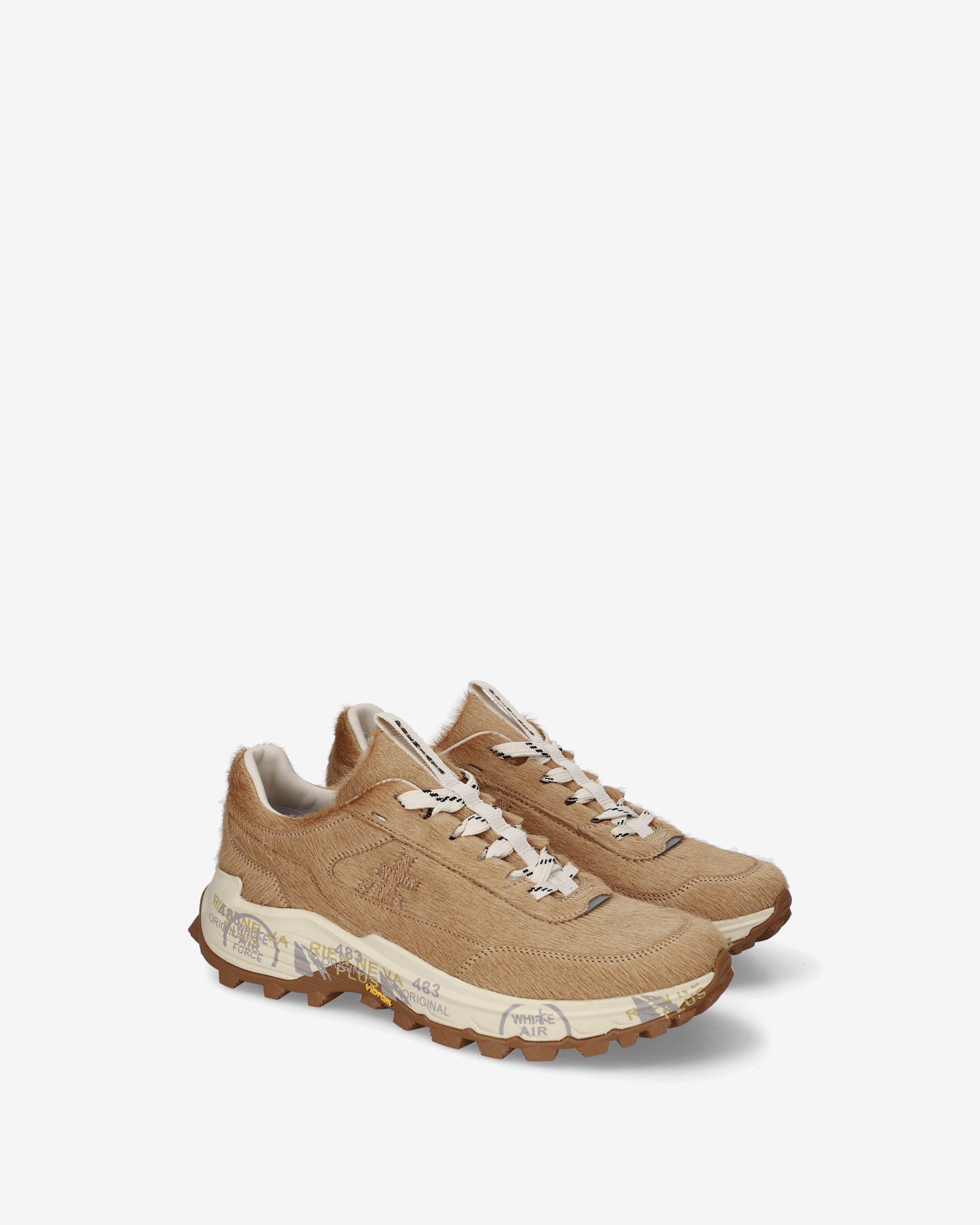 premiata-devind-505-damen-sneaker-cavallino-hellbeige-mit-vibram-sohle image 2