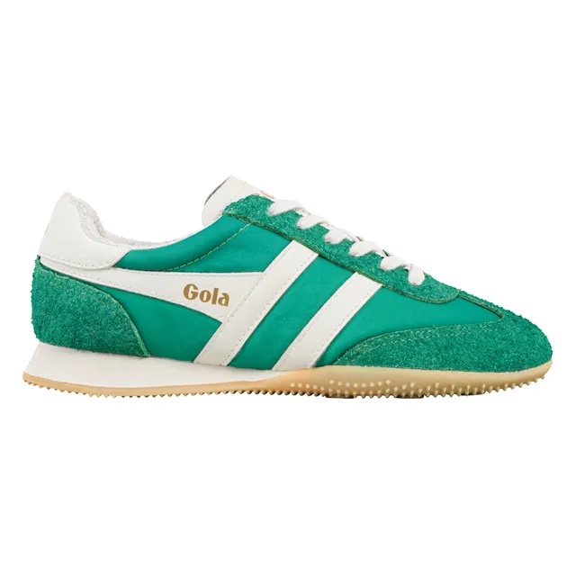 gola-sprinter-damen-trainingsschuhe-gr-n-wildleder-mesh image 1
