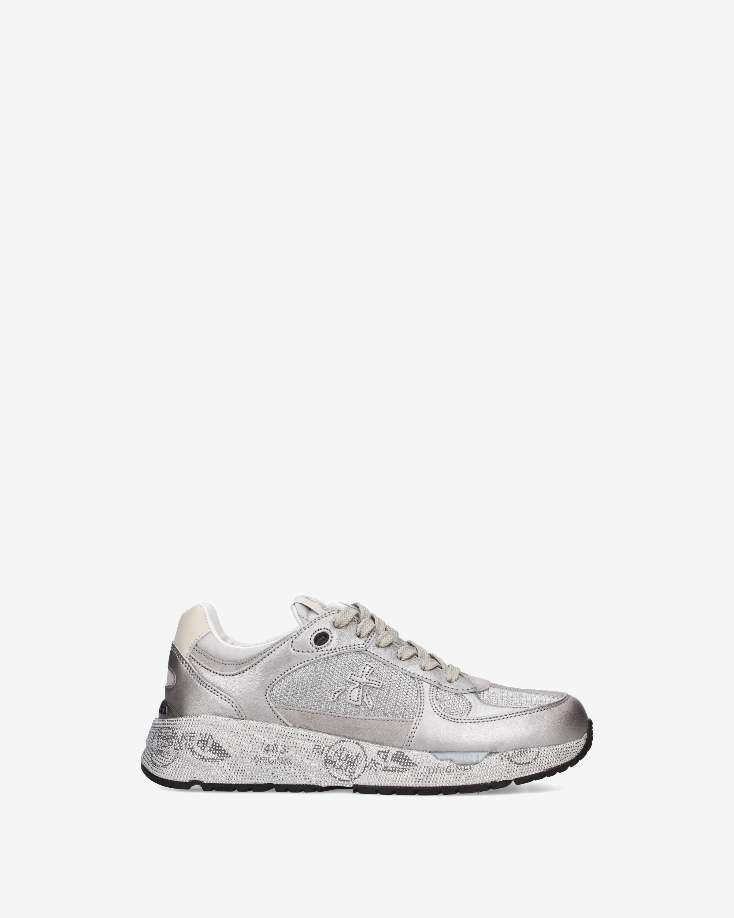 premiata-mased-7093-sneaker-silber-mit-metallic-leder image 1