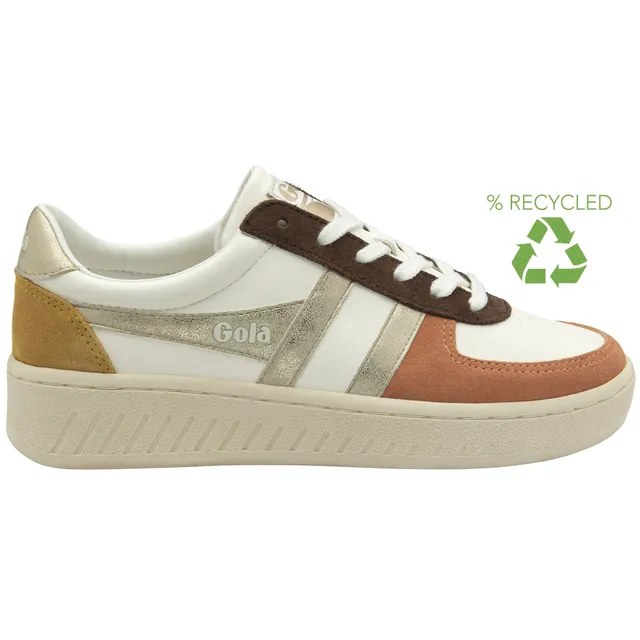 gola-grandslam-quadrant-damen-trainer-off-white-terrakotta-gold image 1