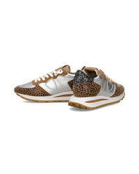 philippe-model-tropez-haute-sneaker-damen-silber-animal-print image 4