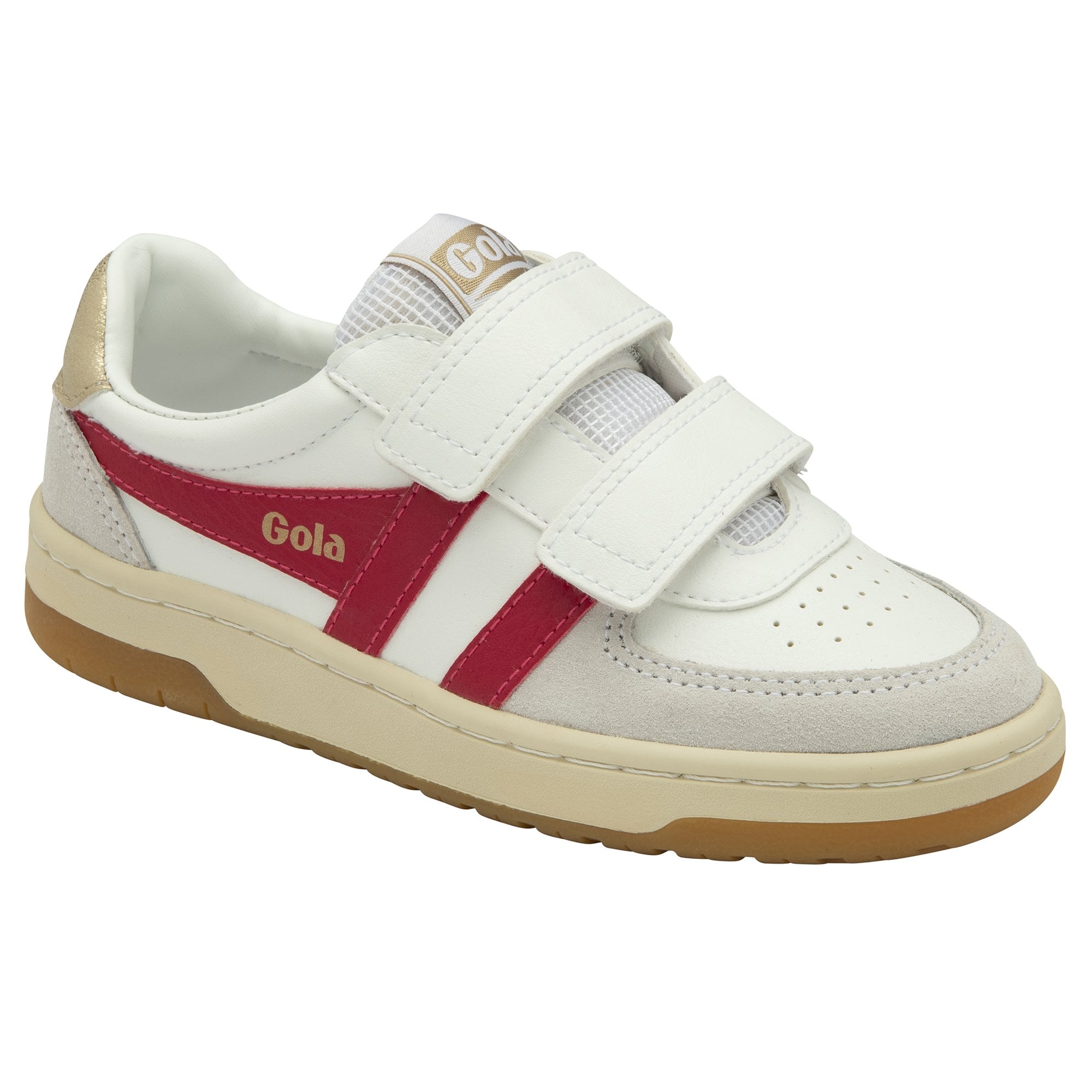 gola-hawk-strap-kinder-sneaker-wei-himbeer-gold image 2