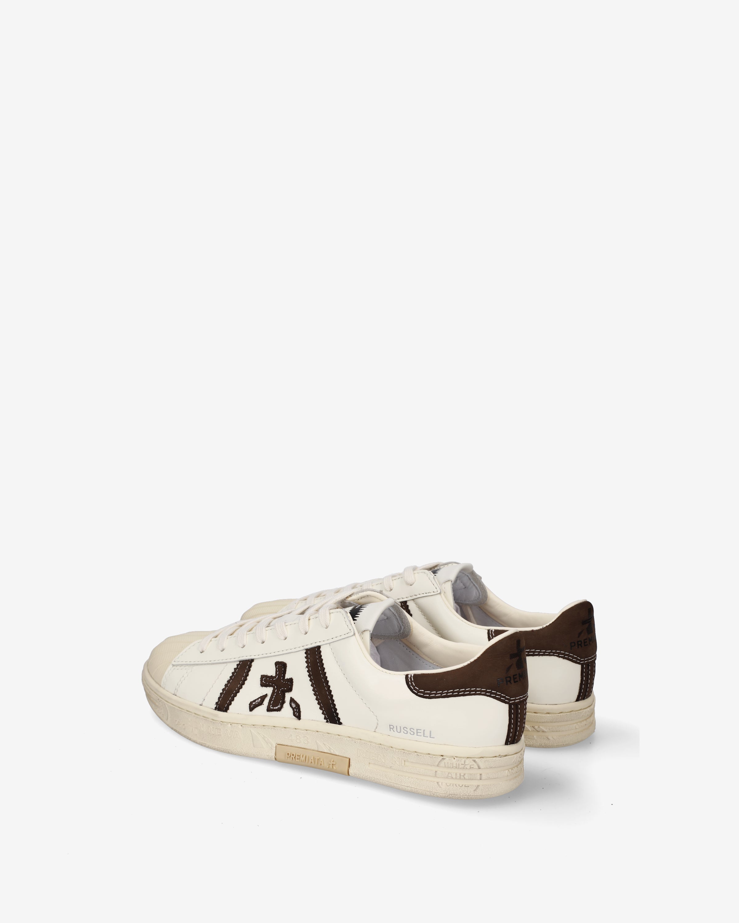 premiata-russell-8556-leder-sneaker-herren-panna-braun image 5