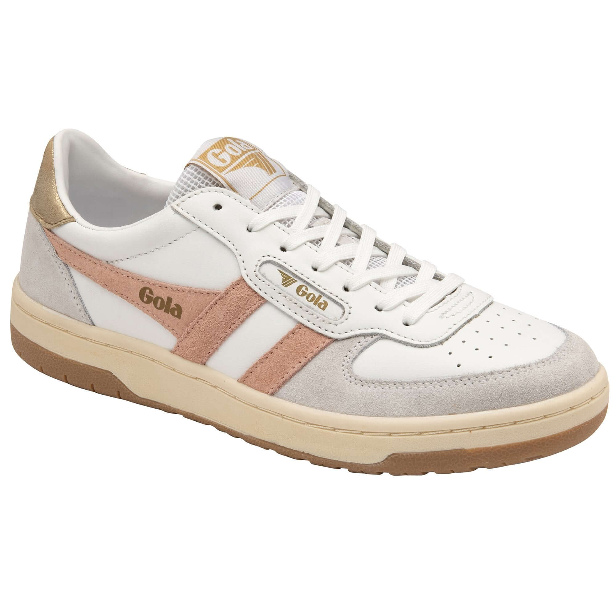 gola-hawk-damen-sneaker-wei-gold-leder image 2