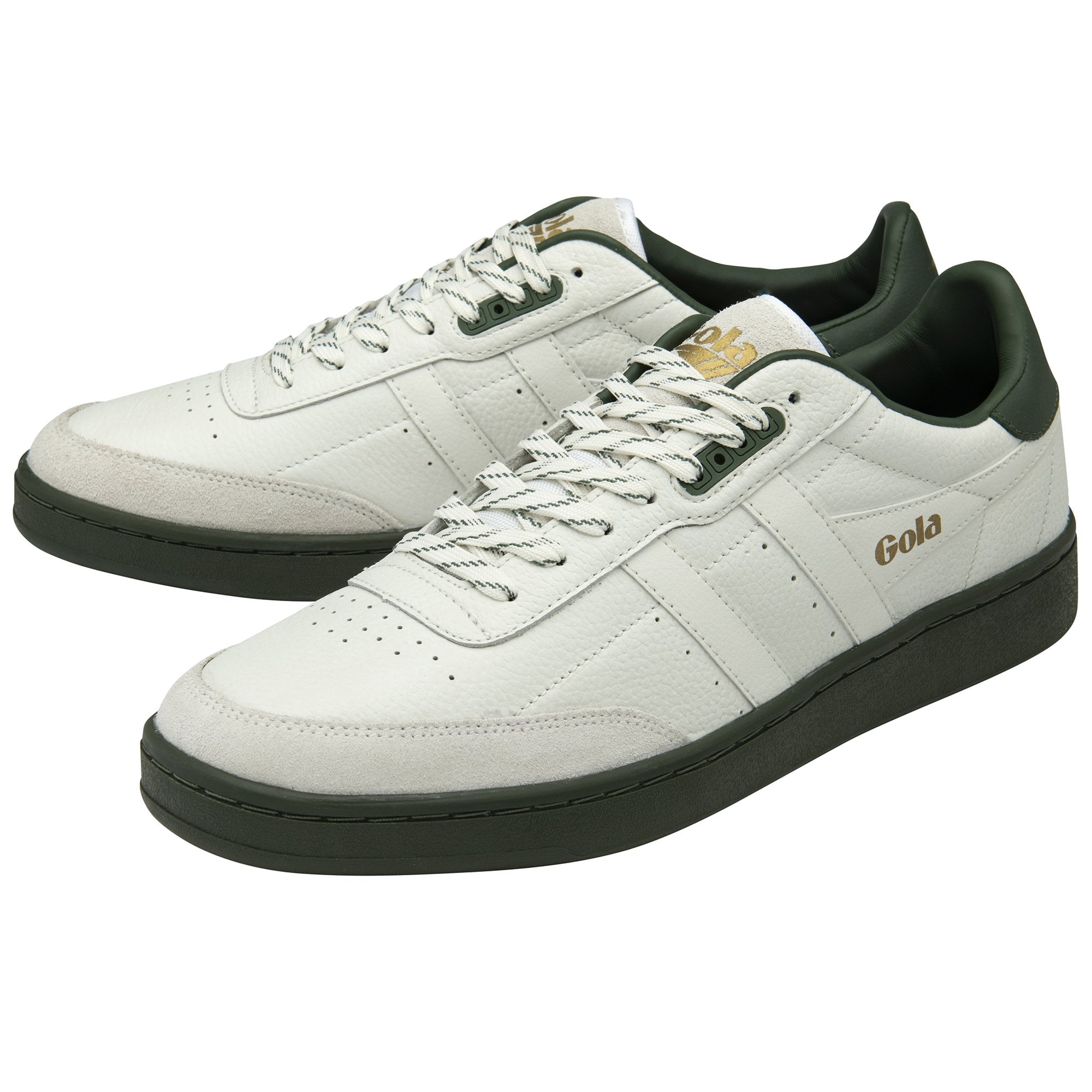 gola-contact-leather-herren-sneaker-wei-dunkelkhaki-court image 3