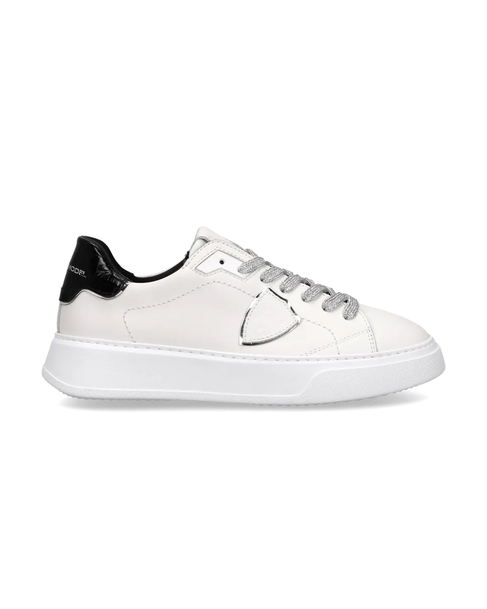 philippe-model-temple-damen-sneaker-wei-schwarz-silber image 1