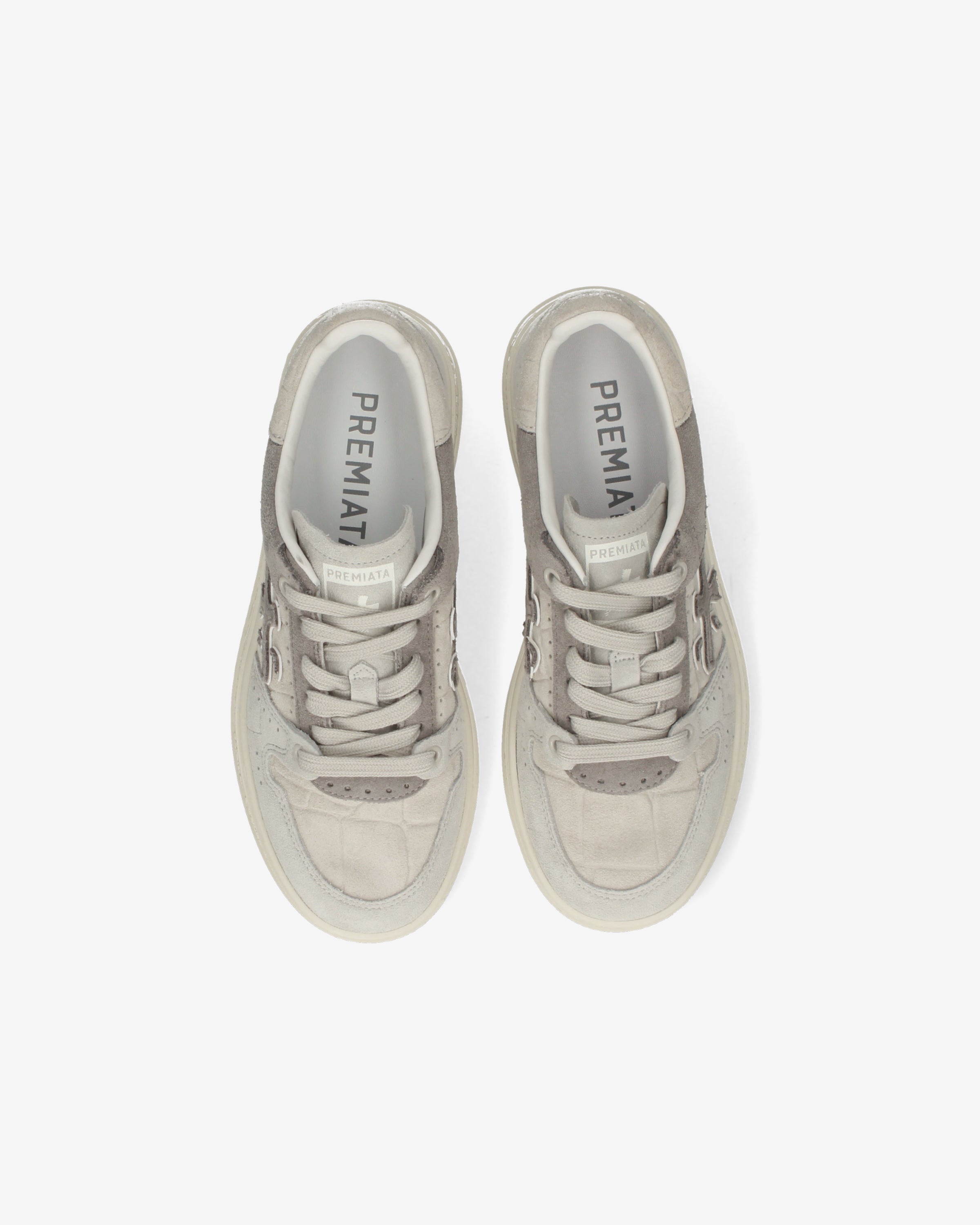 premiata-quinnd-8646-damen-sneaker-panna-grau image 6