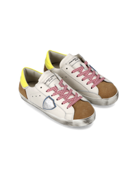 philippe-model-prsx-sneaker-kids-wei-cognac-neongelb image 4