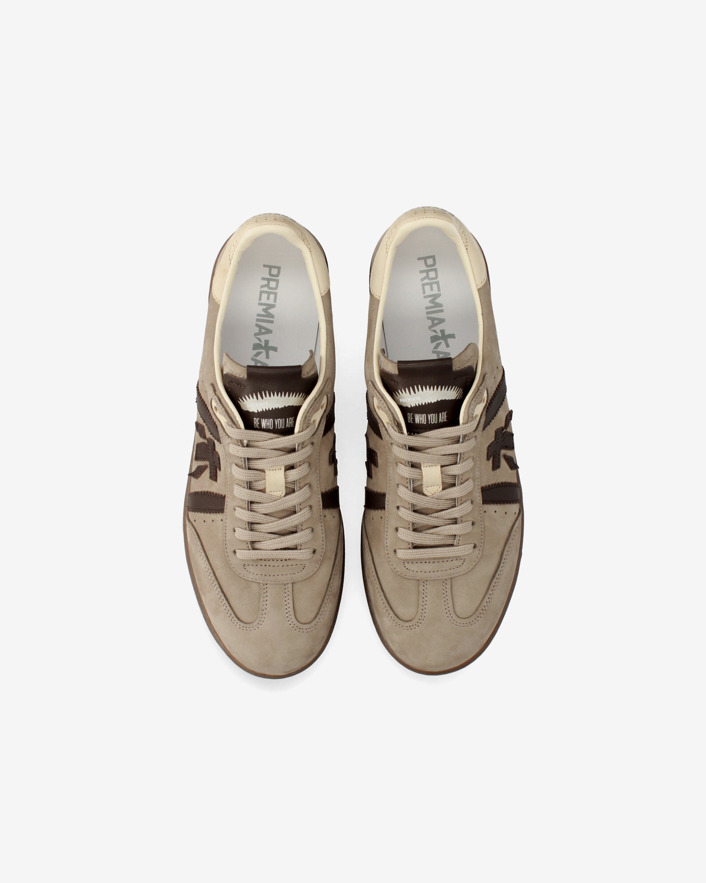 premiata-bonnie-8593-herren-sneaker-suede-taupe image 6